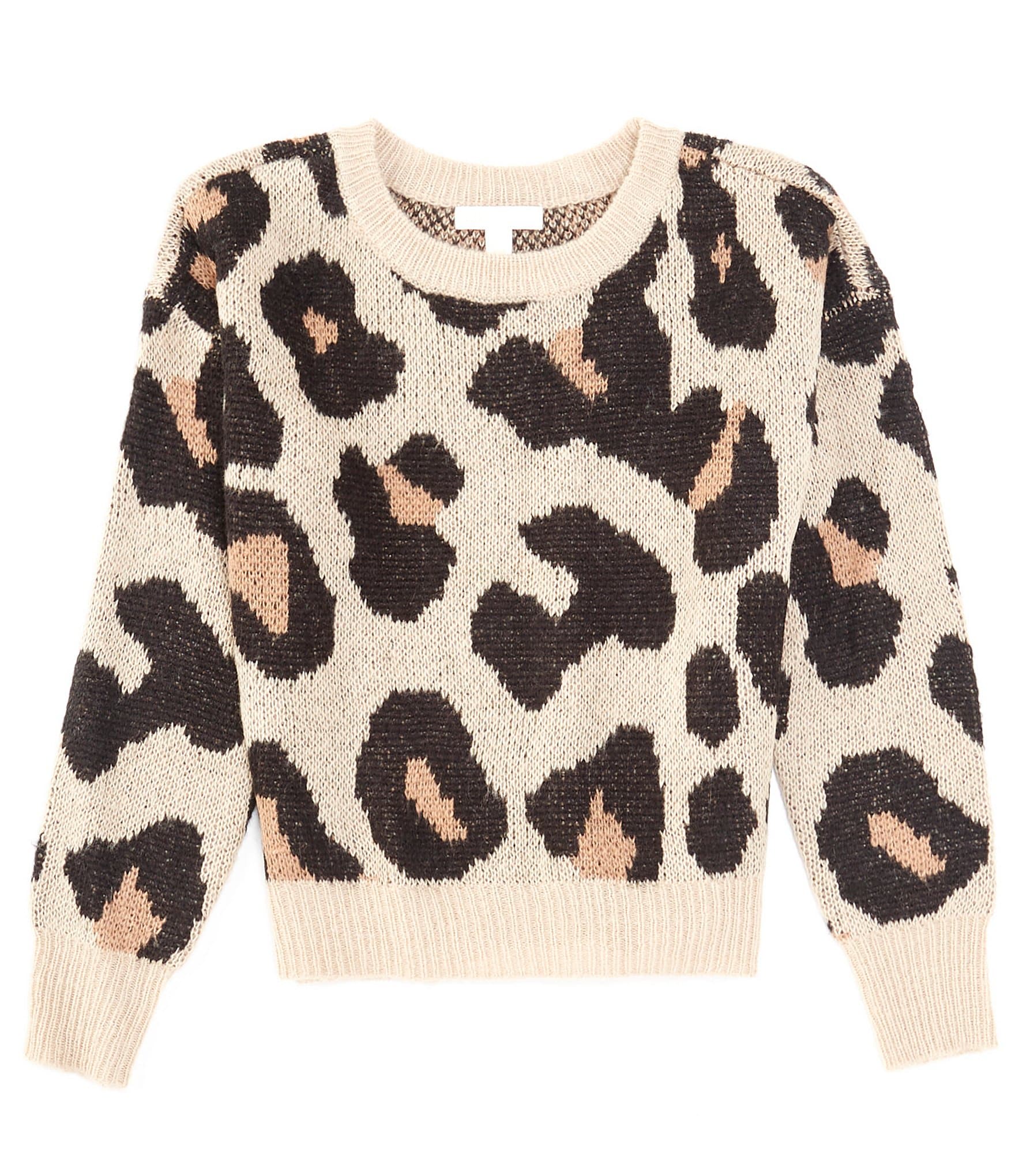 GB Big Girls 7-16 Leopard Sweater | Dillard's