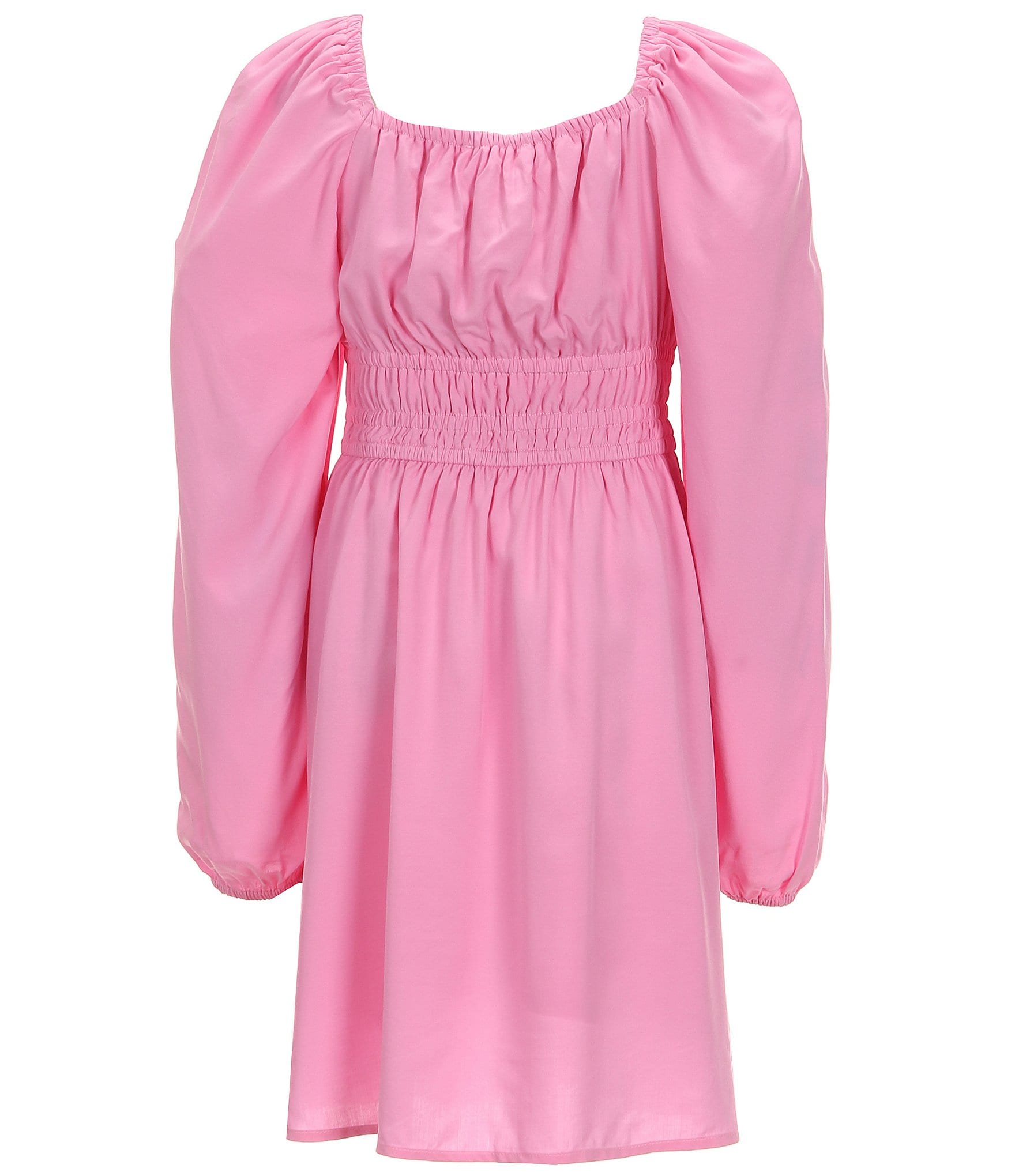 GB Big Girls 7-16 Long Sleeve Rouched Dress