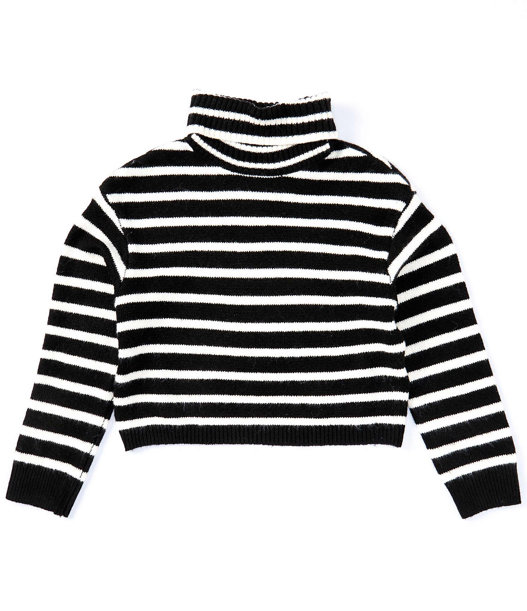 GB Big Girls 7-16 Long Sleeve Striped Turtleneck Sweater