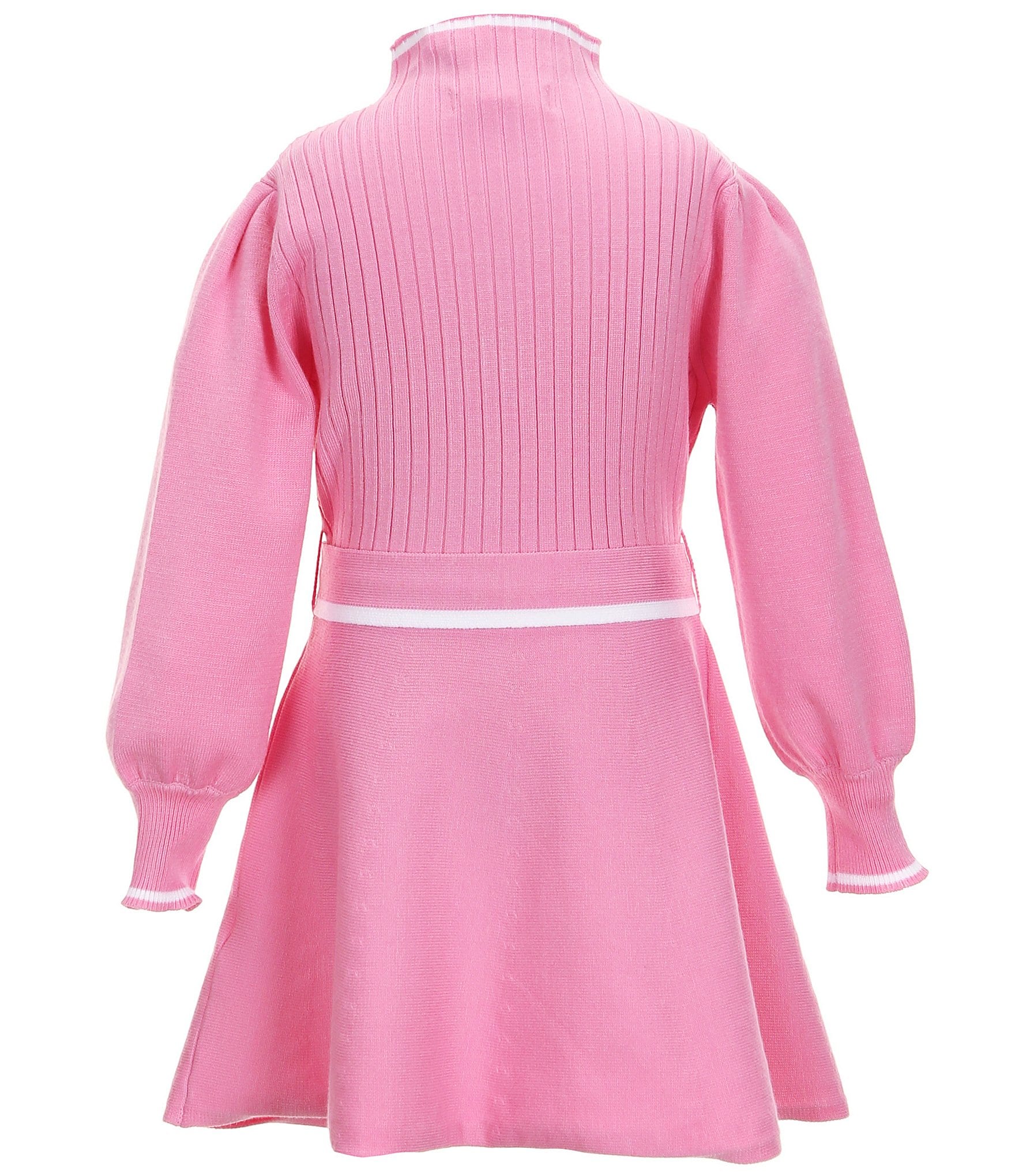 GB Big Girls 7-16 Long Sleeve Tie Waist Sweater Dress