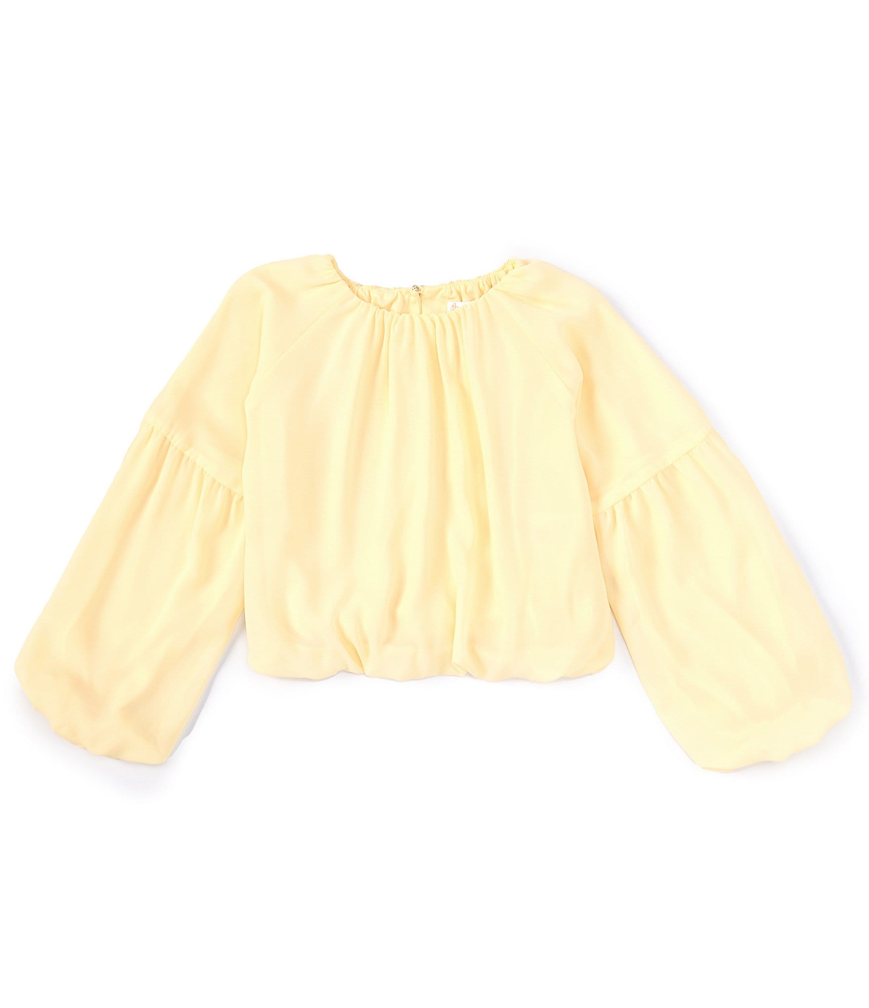 GB Big Girls 7-16 Long Sleeve Woven Drapey Blouse