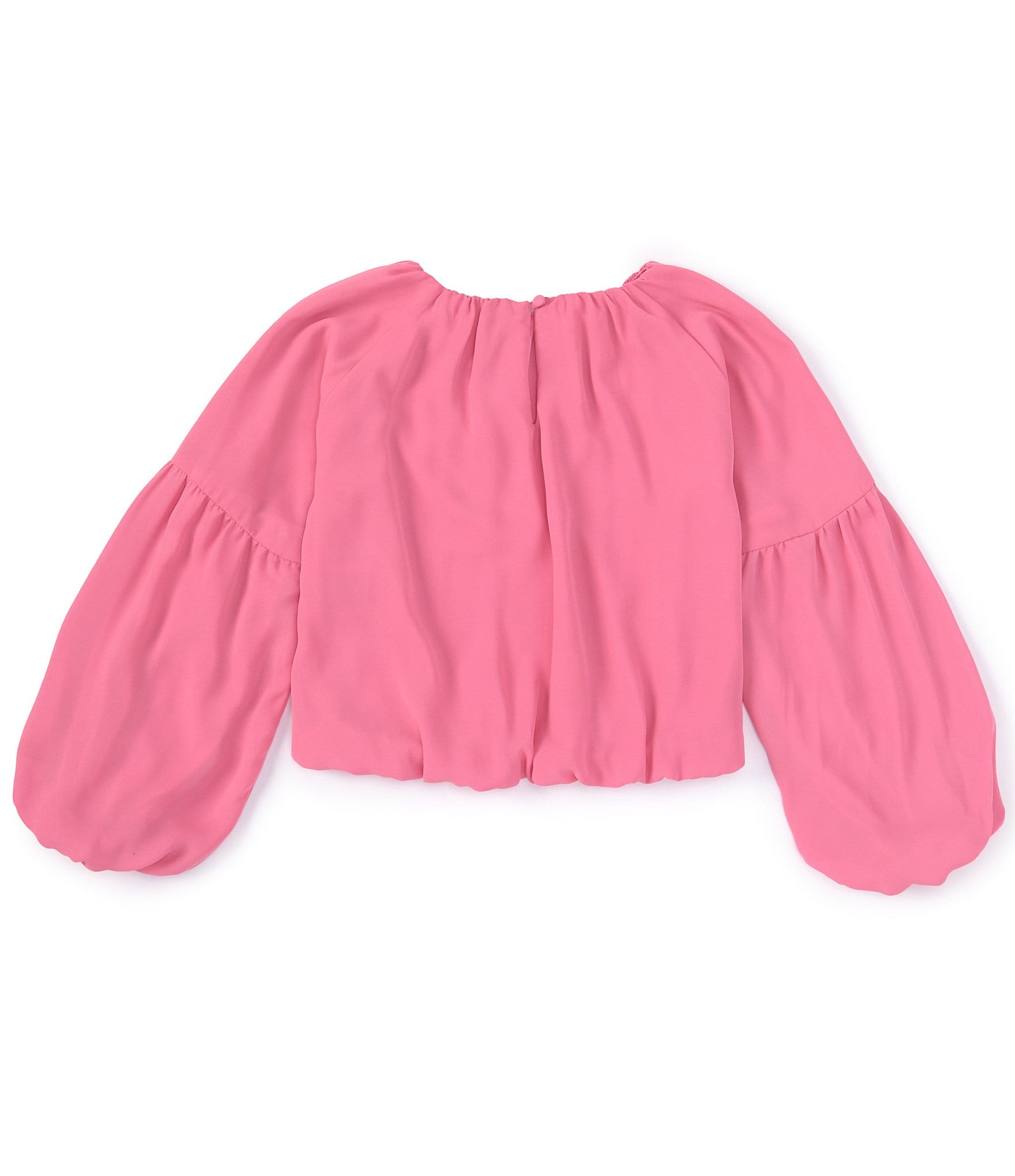 GB Big Girls 7-16 Long Sleeve Woven Drapey Blouse