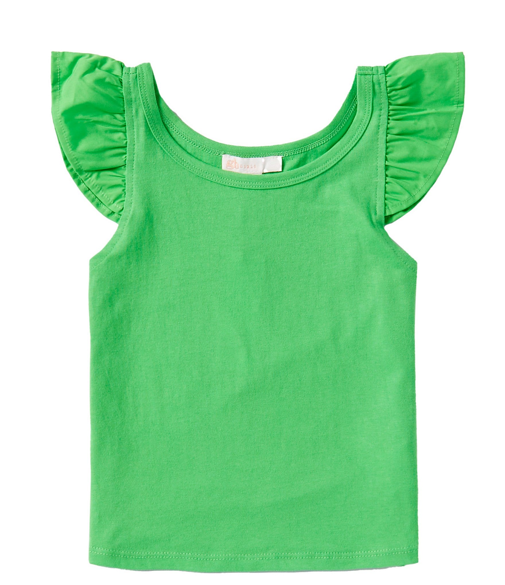 GB Big Girls 7-16 Sleeveless Flutter Sleeve Tank