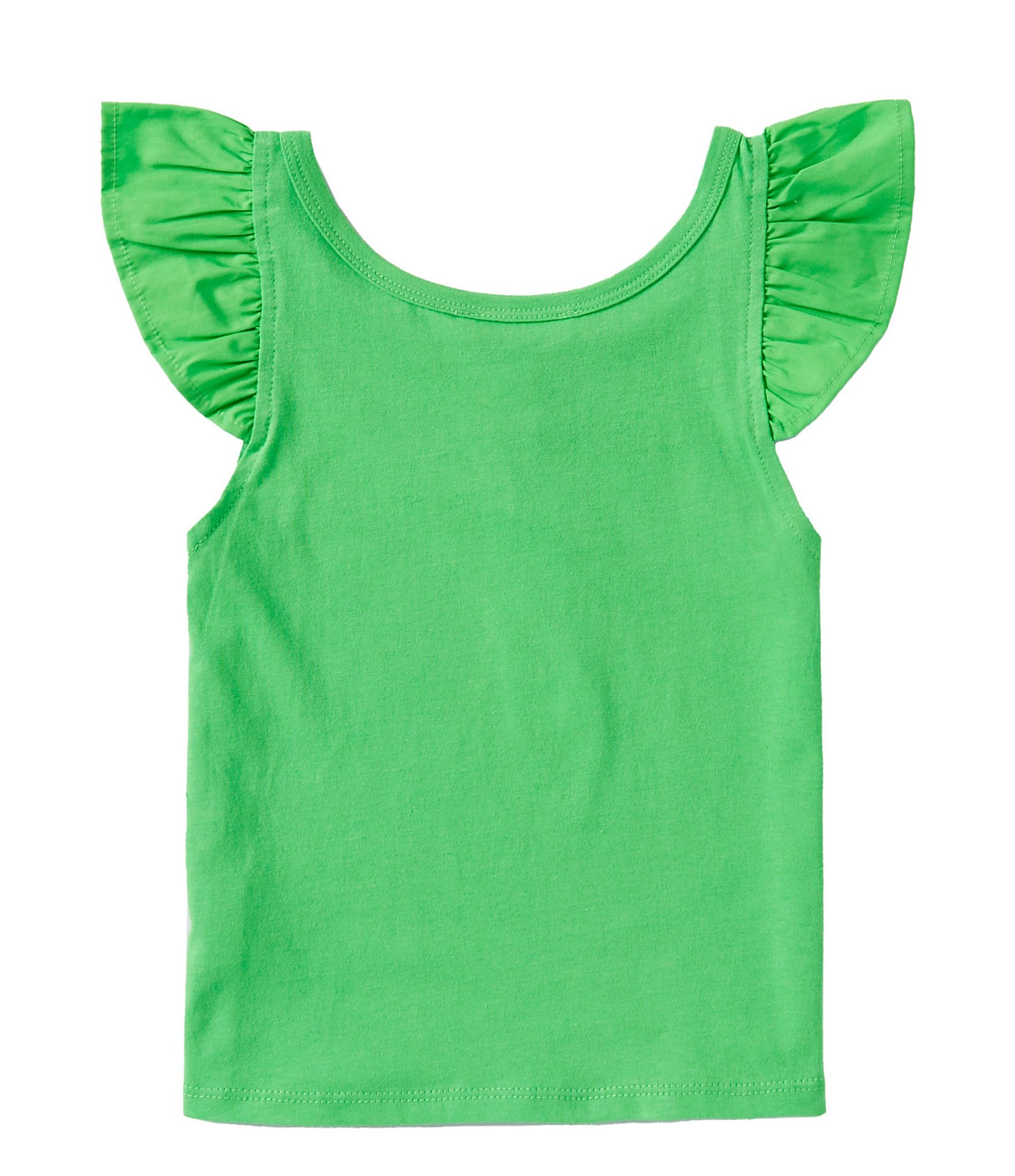 GB Big Girls 7-16 Sleeveless Flutter Sleeve Tank