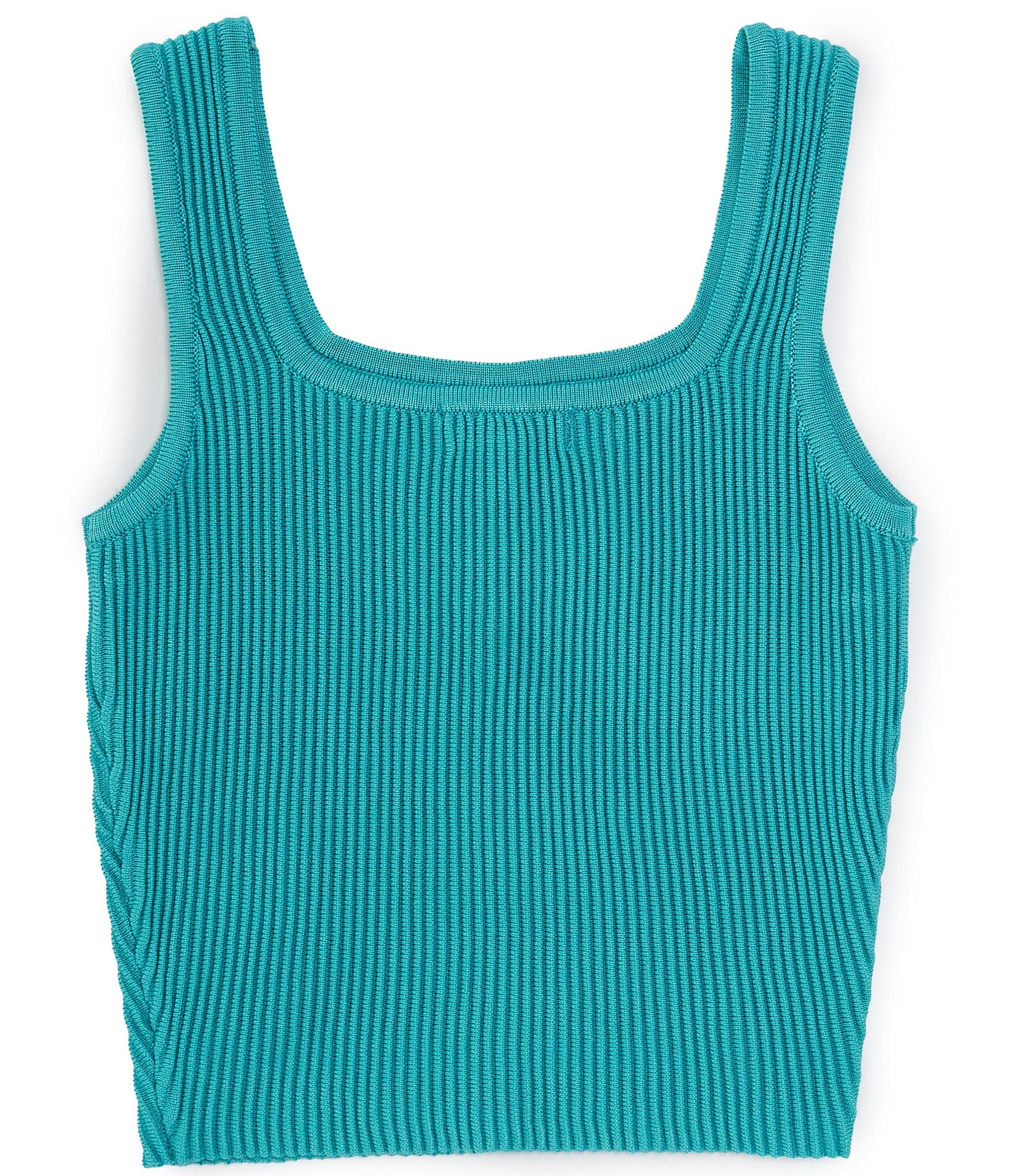 GB Big Girls 7-16 Sleeveless Square Neck Rib Tank Top