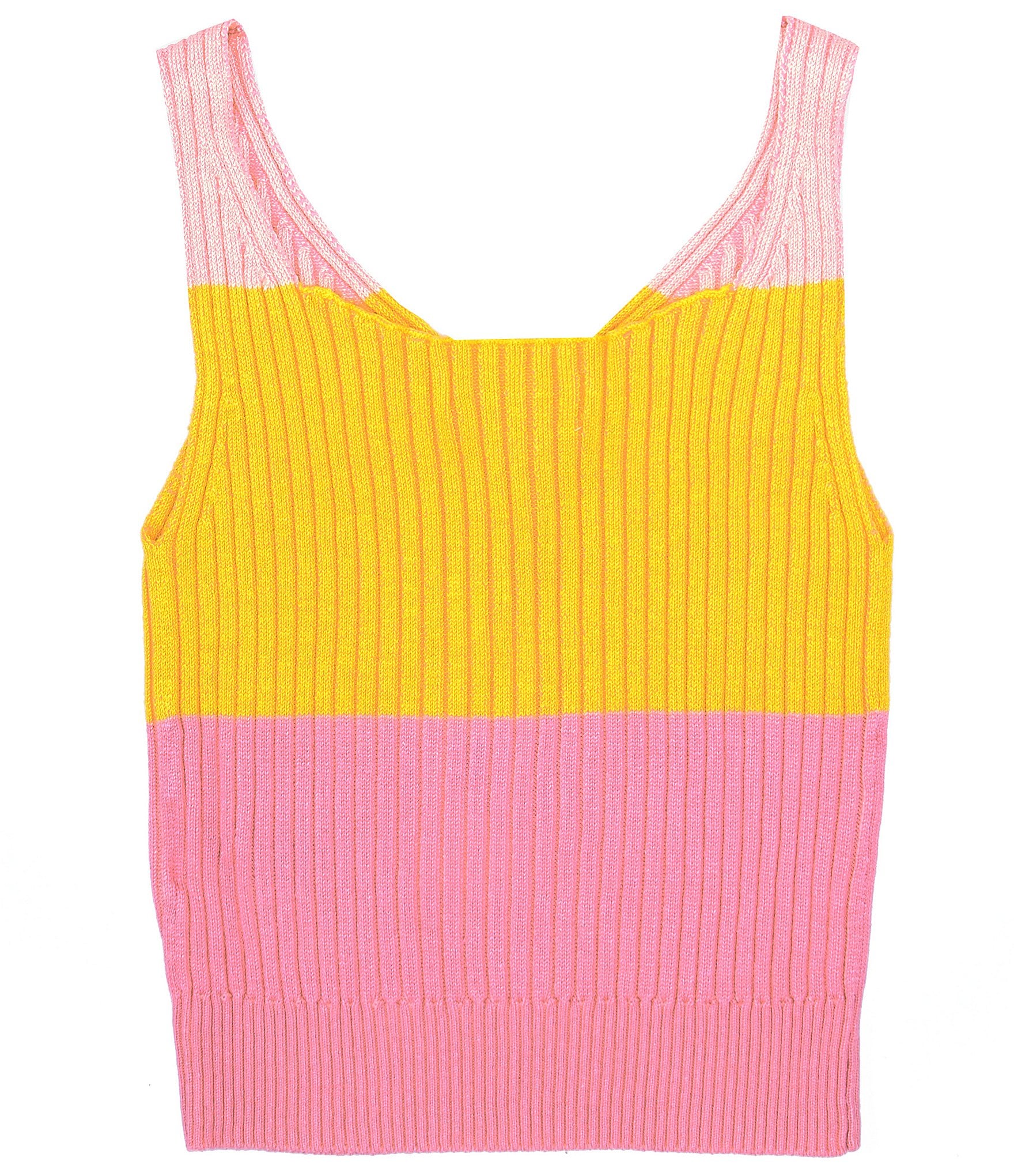 GB Big Girls 7-16 Sleeveless Stripe Knit Sweater Tank