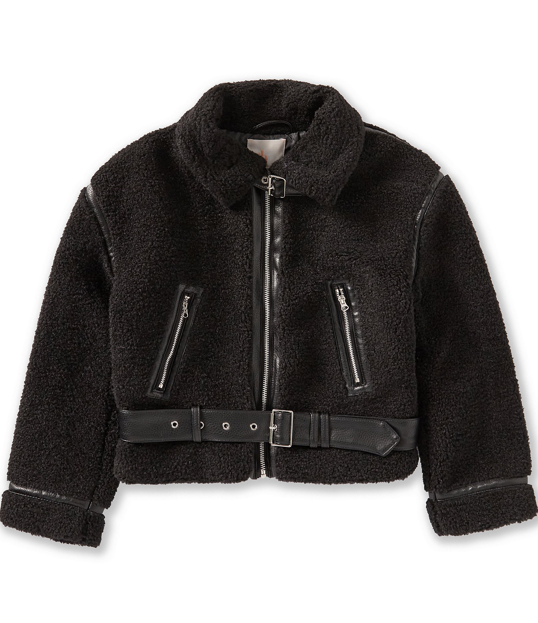 GB Big Girls Moto Sherpa Jacket