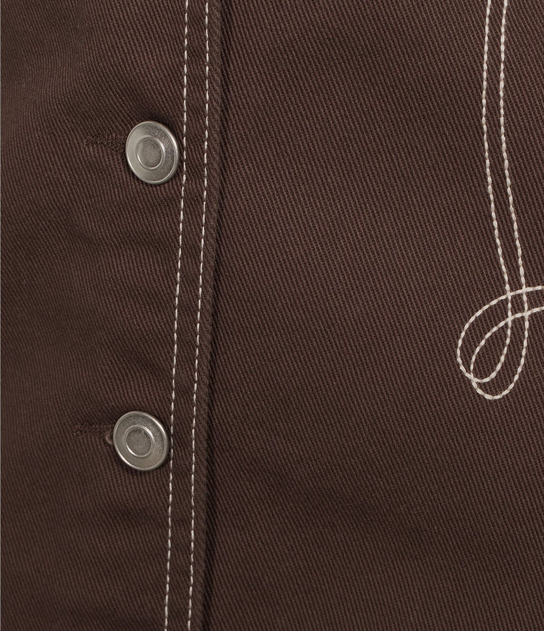 GB Denim Button Front Western Coordinating Mini Skirt