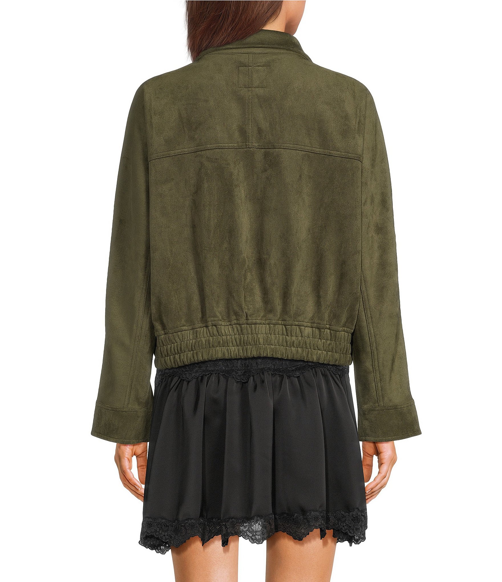 GB Faux Suede Oversized Jacket