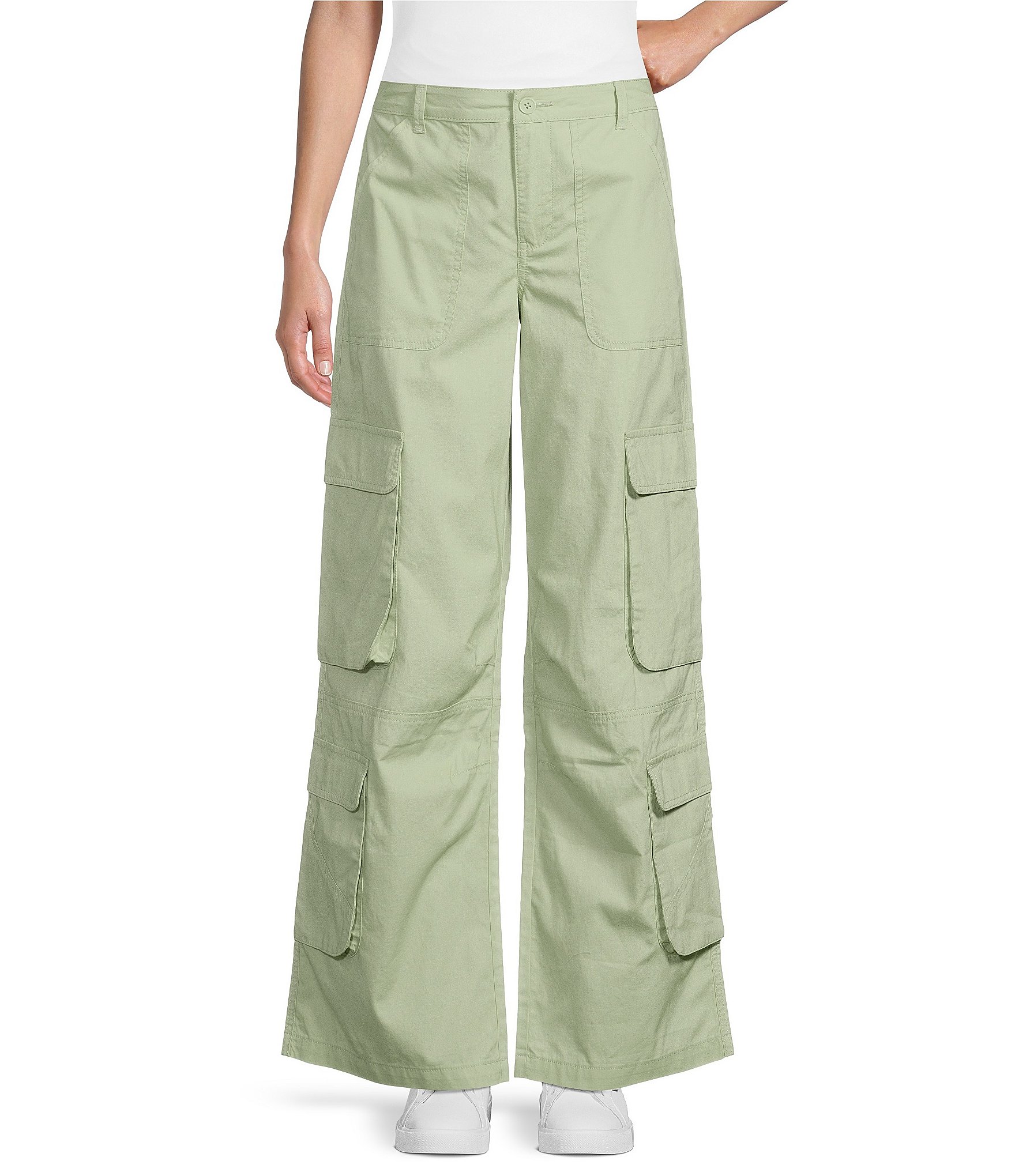 【DISCERNMENT】F/W Moz Code Wide Cargo Pants MO&Co. Women's Wide Leg Cargo Pants