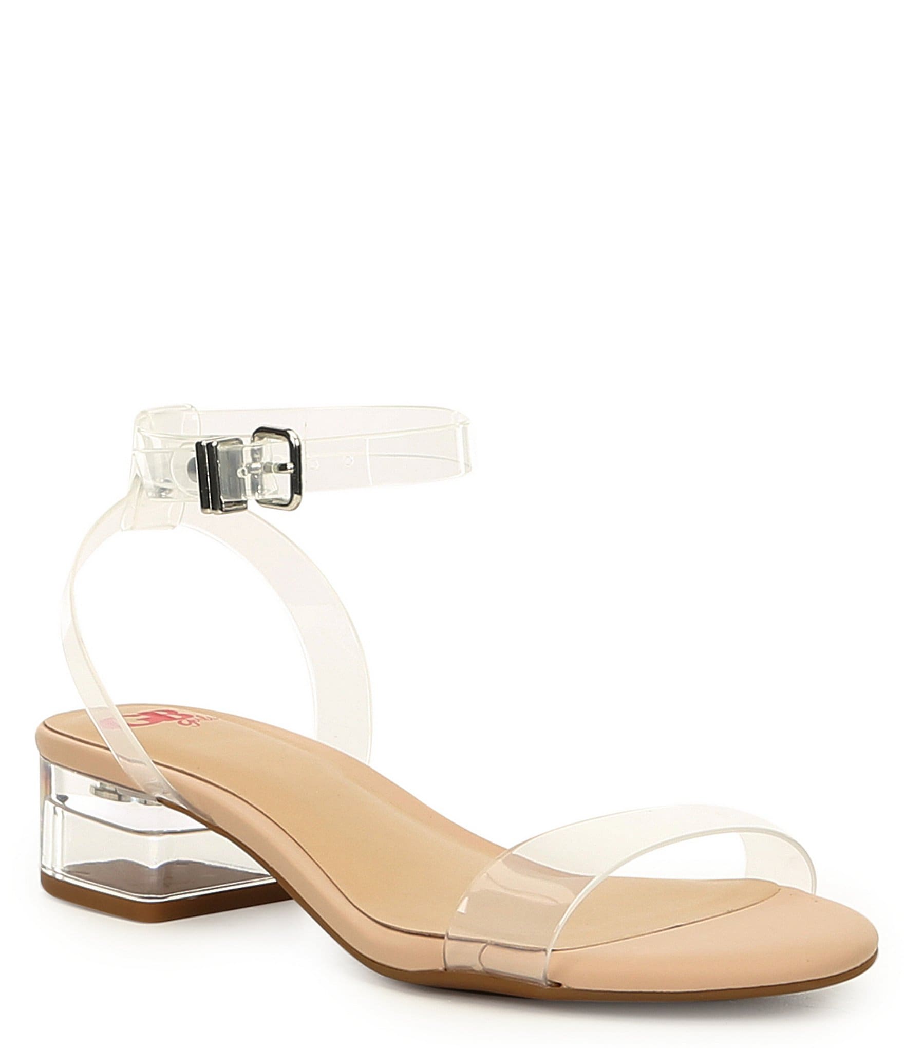 clear lucite sandals