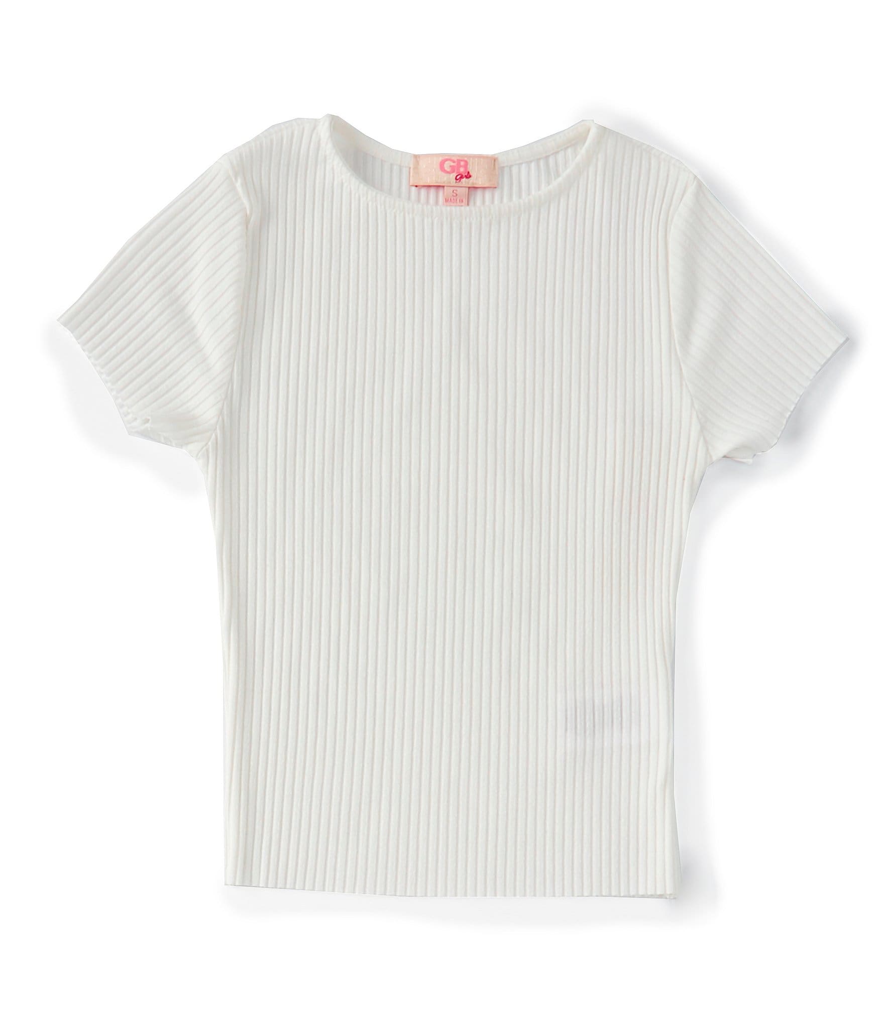 7-16 T-Shirt Big Short-Sleeve | Rib Dillard\'s GB Knit Girls