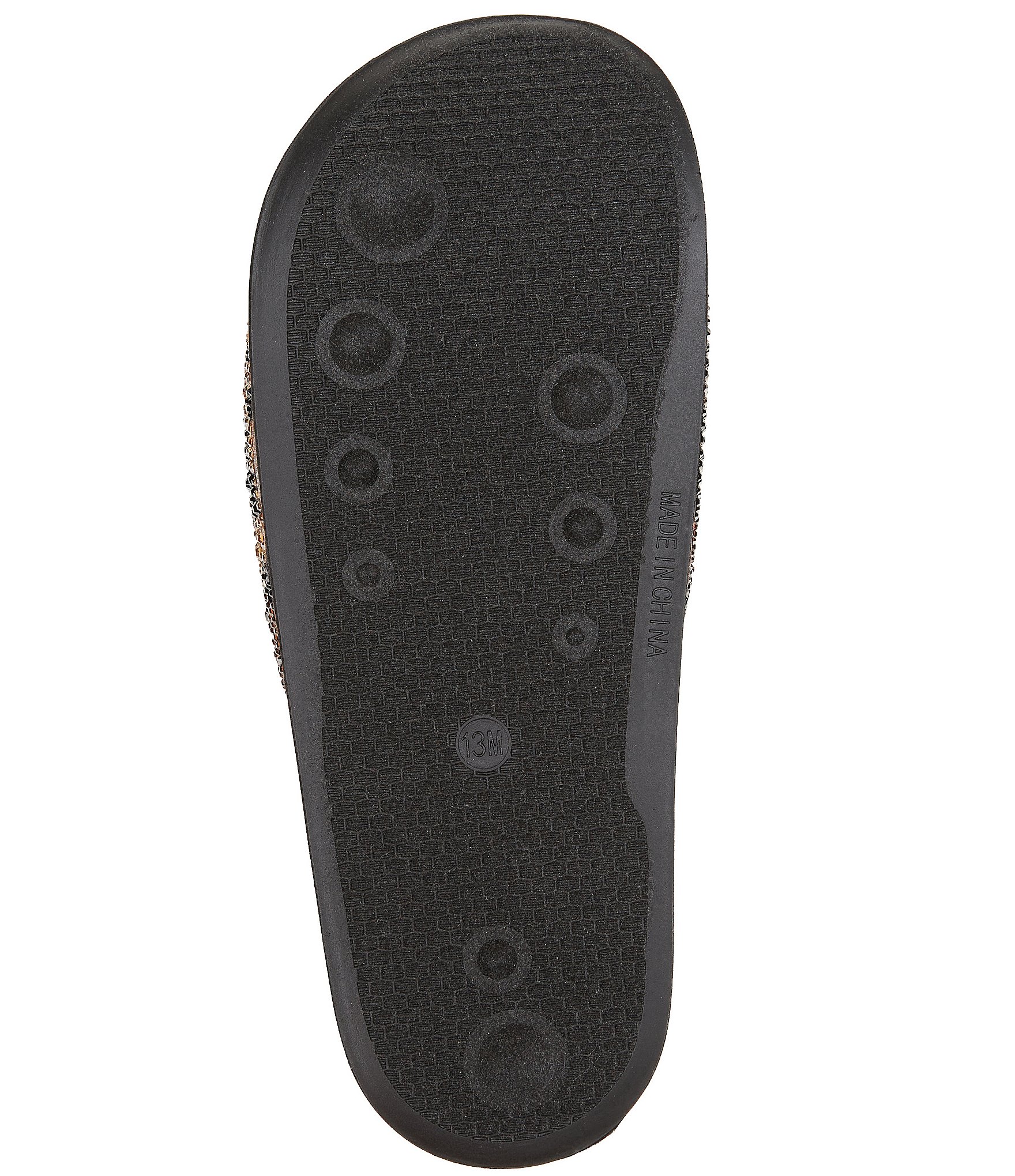 GB Girls' Fyffer Leopard Embellished Slide Sandals (Youth)