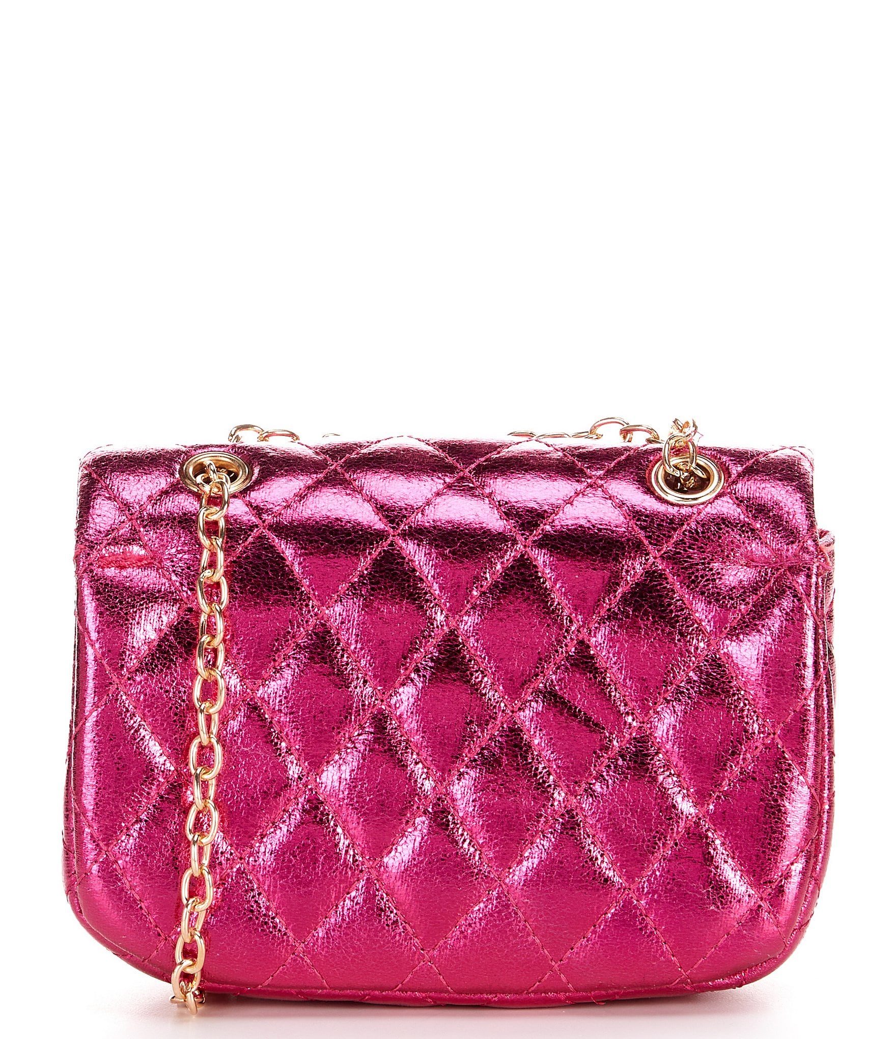 GB Girls Metallic Quilted Crossbody Handbag