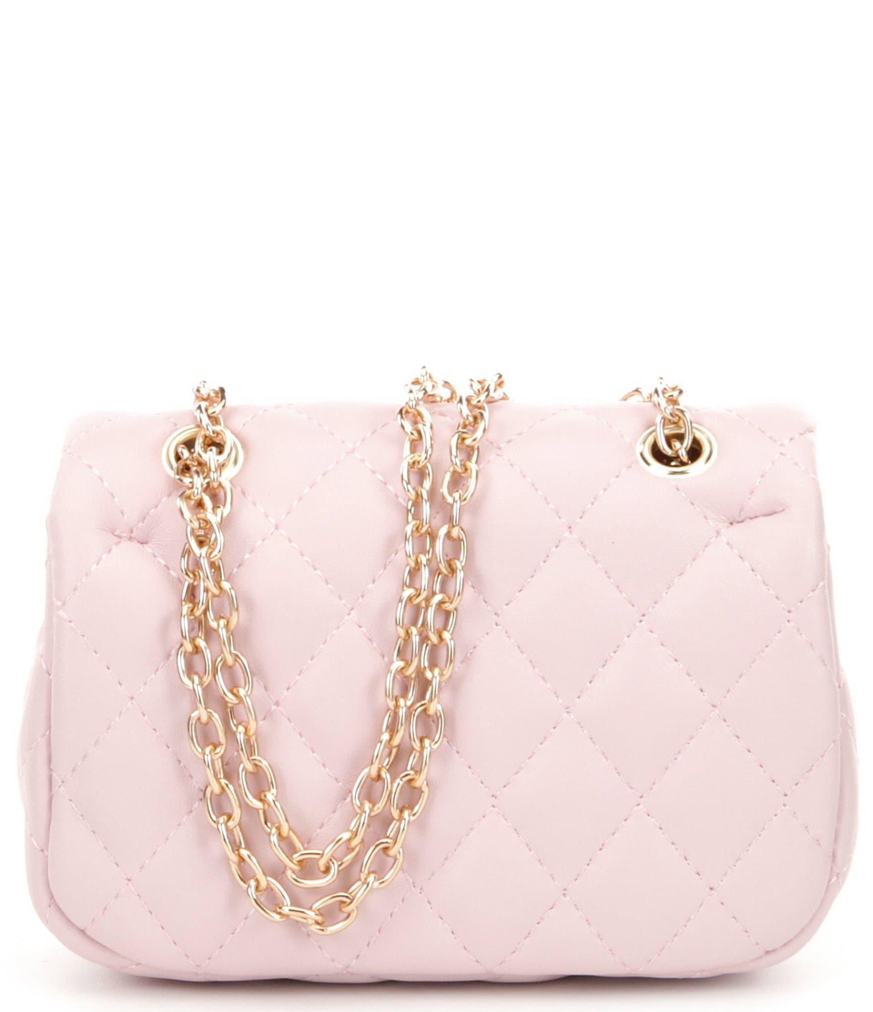 GB Girls Quilted Chain Crossbody Handbag