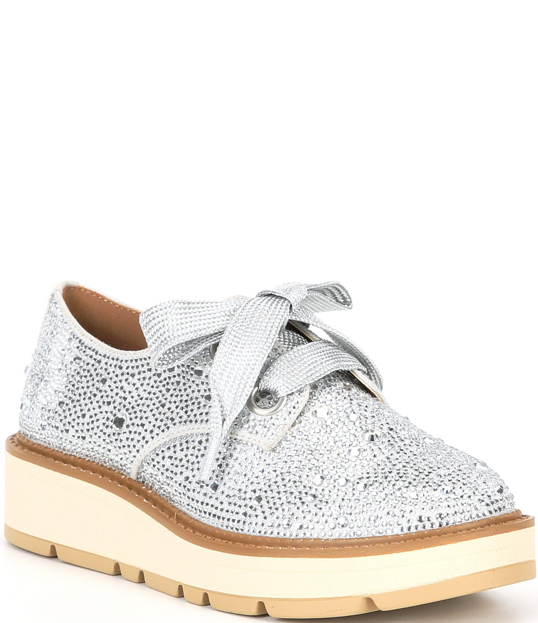 GB Girls' Revival Rhinestone Lace-up Oxfords (Toddler