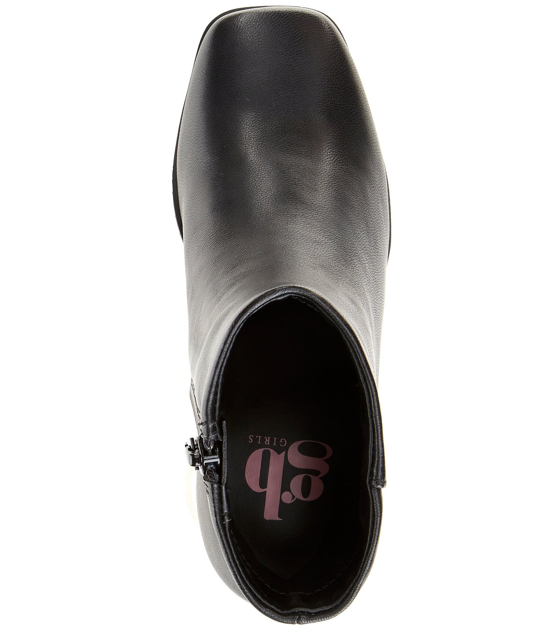 GB Girls' Shirley Leather Block Heel Booties (Youth)