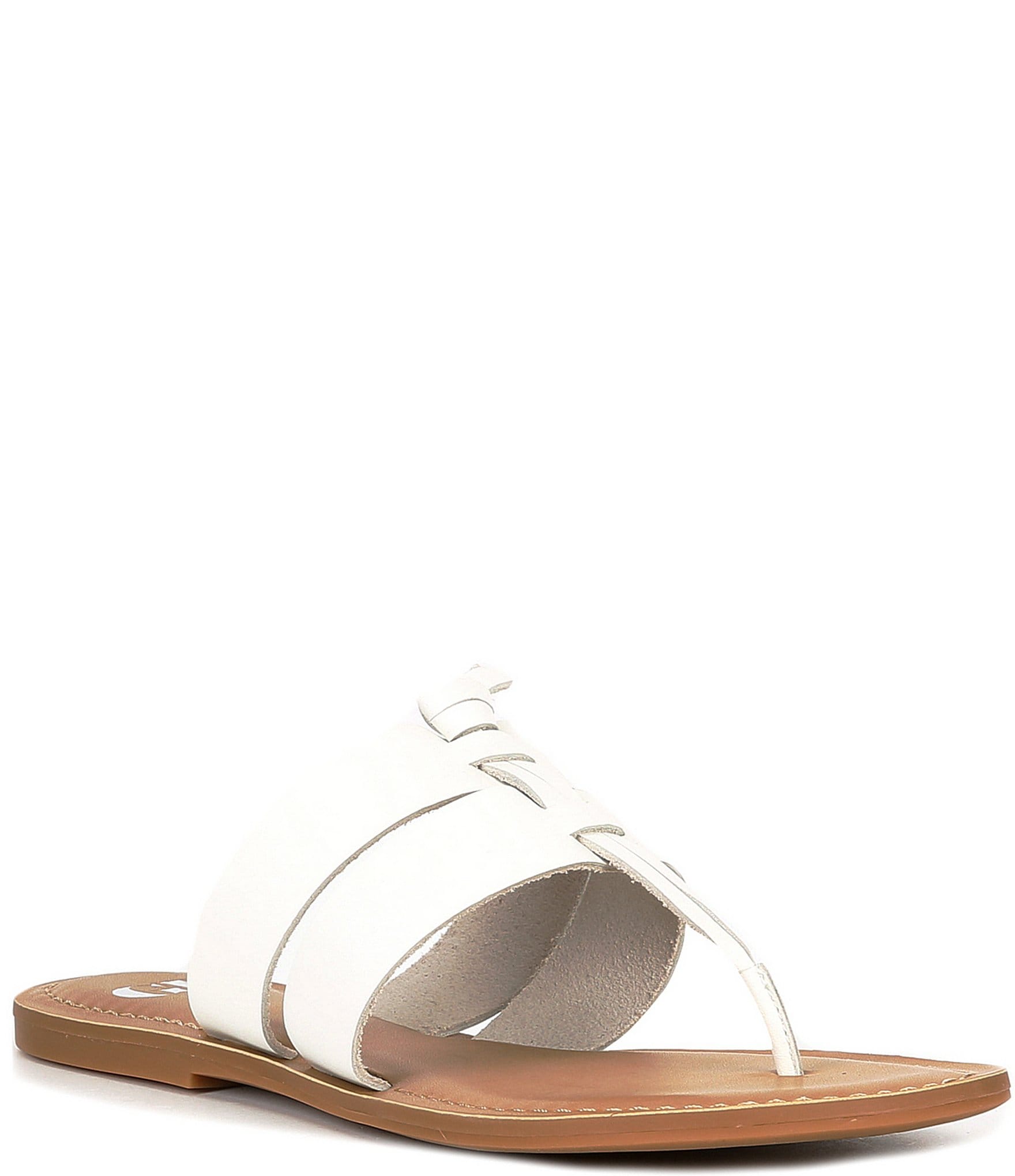 GB Heat-Wave Leather Thong Sandals | Dillard's