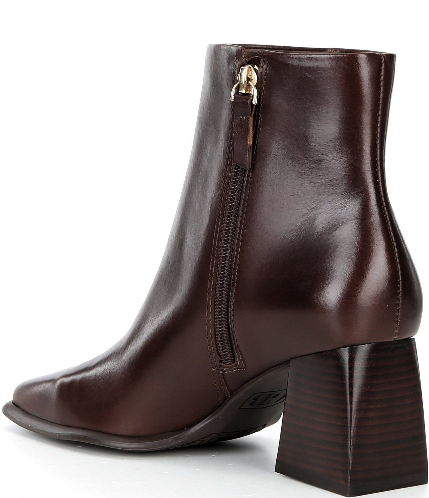 GB Holy-Grail Leather Block Heel Booties