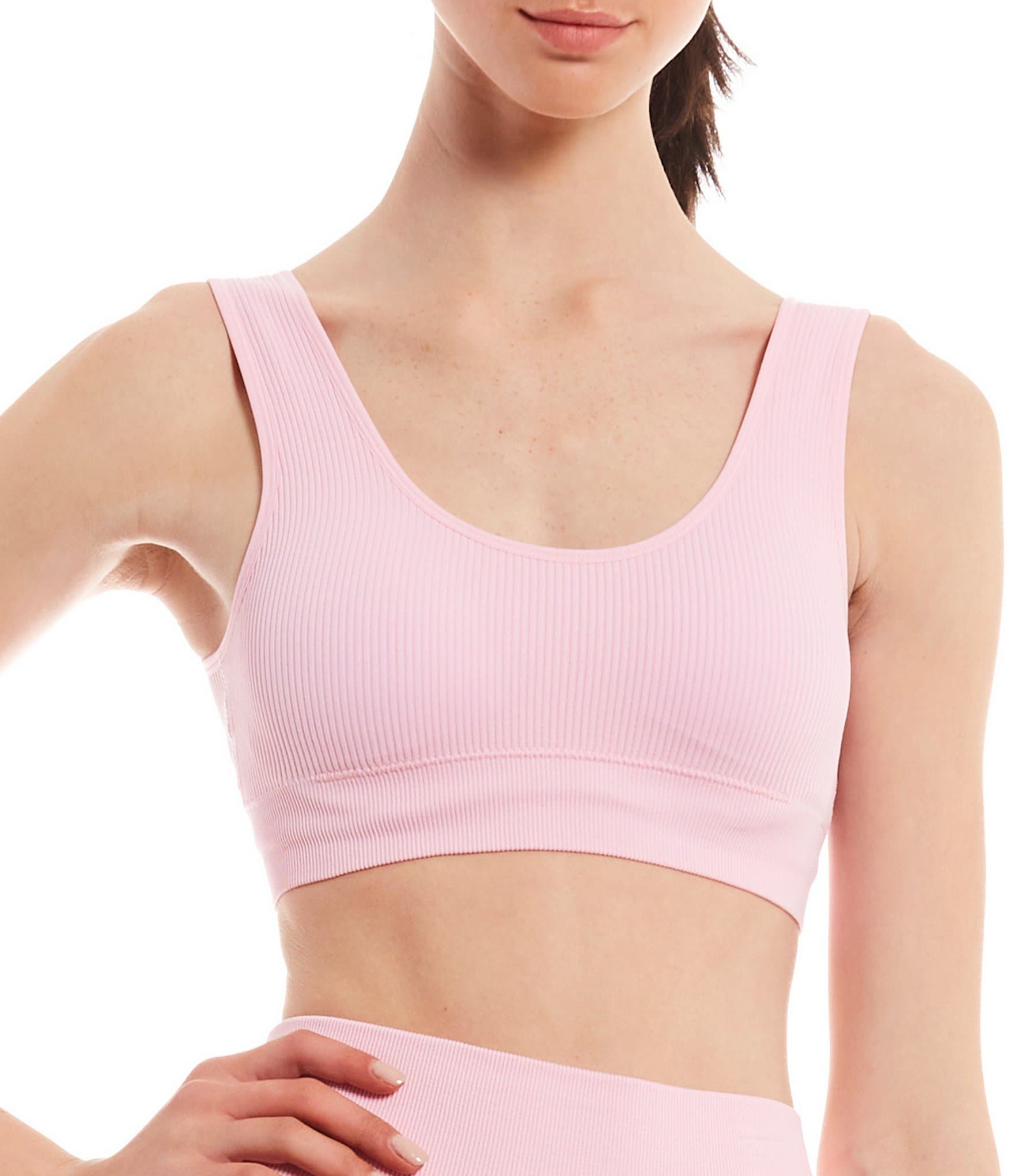 Juniors Coordinating Ribbed Scoop Bralette