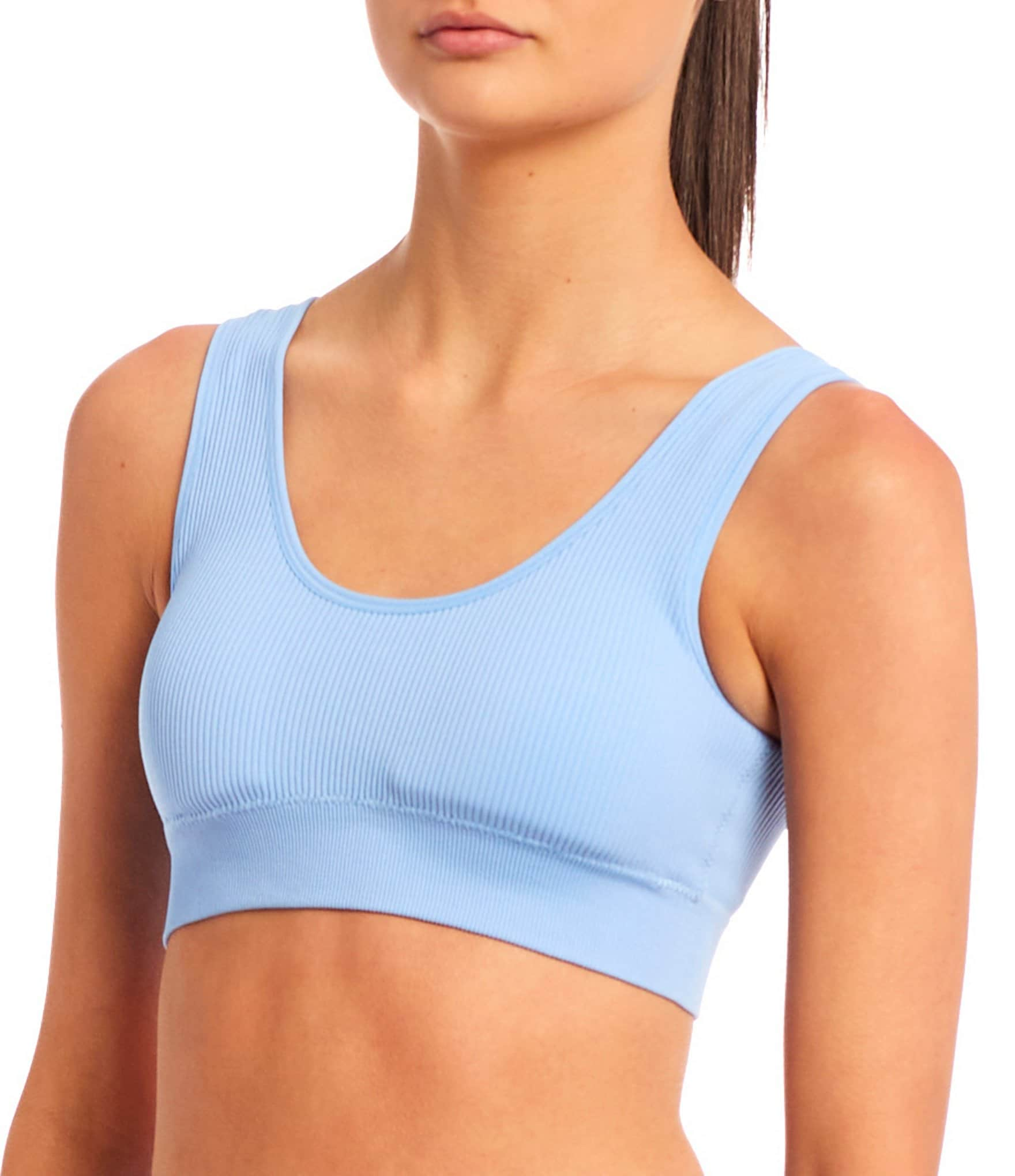 Juniors Coordinating Ribbed Scoop Bralette