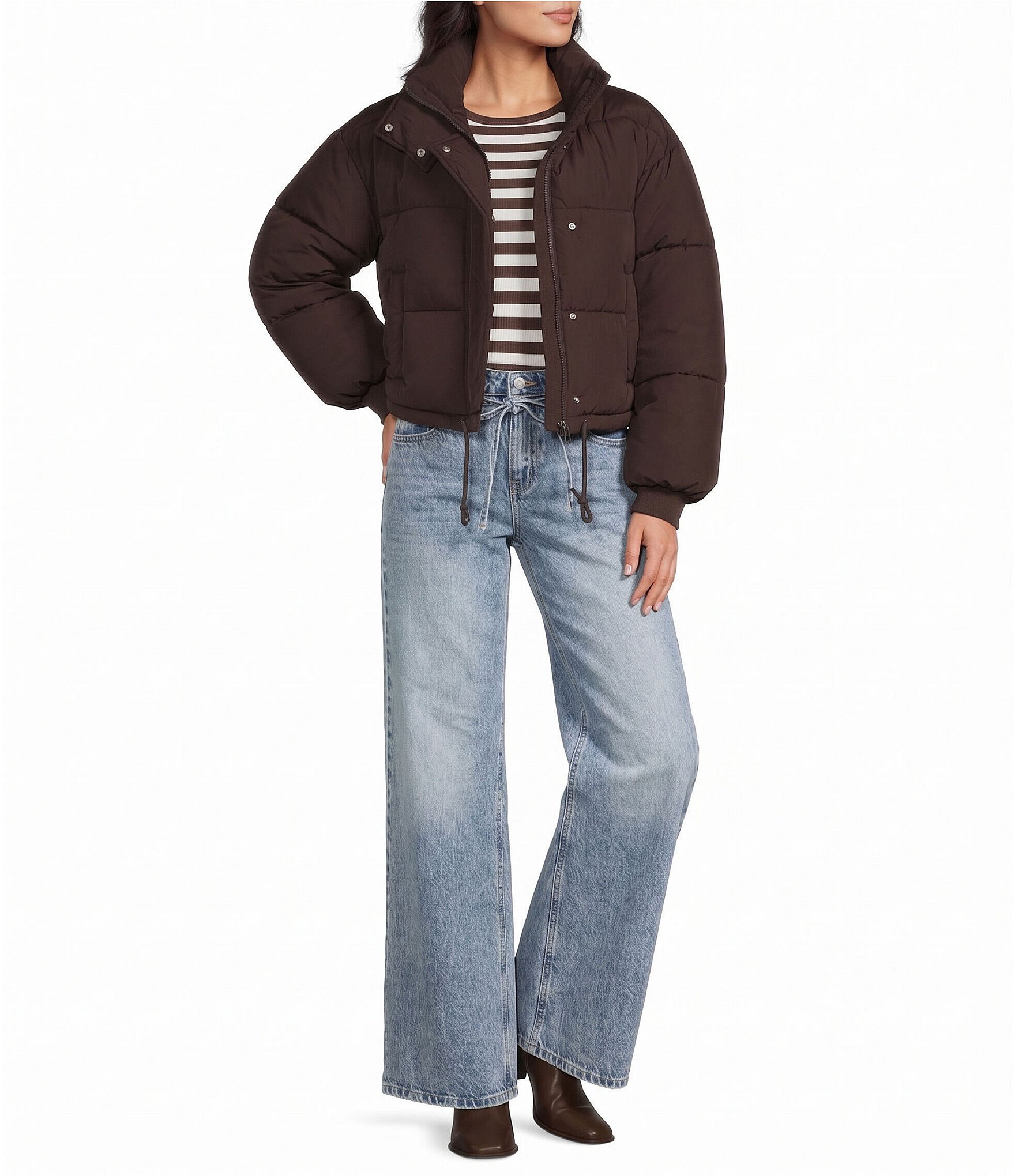 GB Knit Long Sleeve Striped Sweater