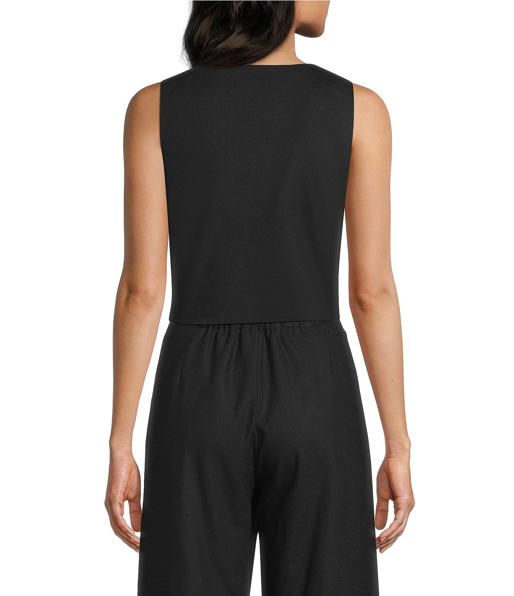 GB Coordinating Linen Blend Vest