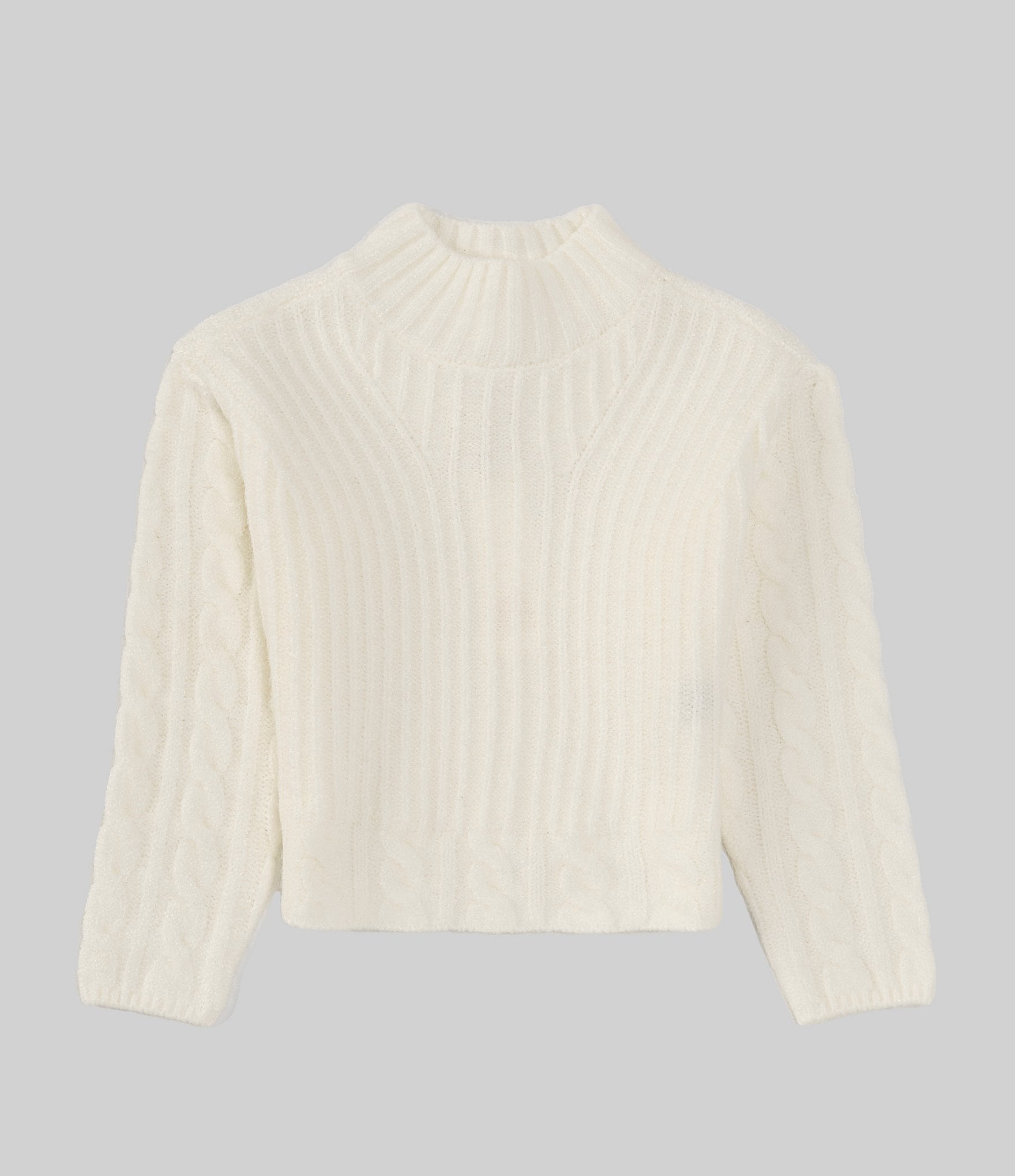 GB Little Girls 2T-6X Mock Neck Cable Sweater | Dillard's
