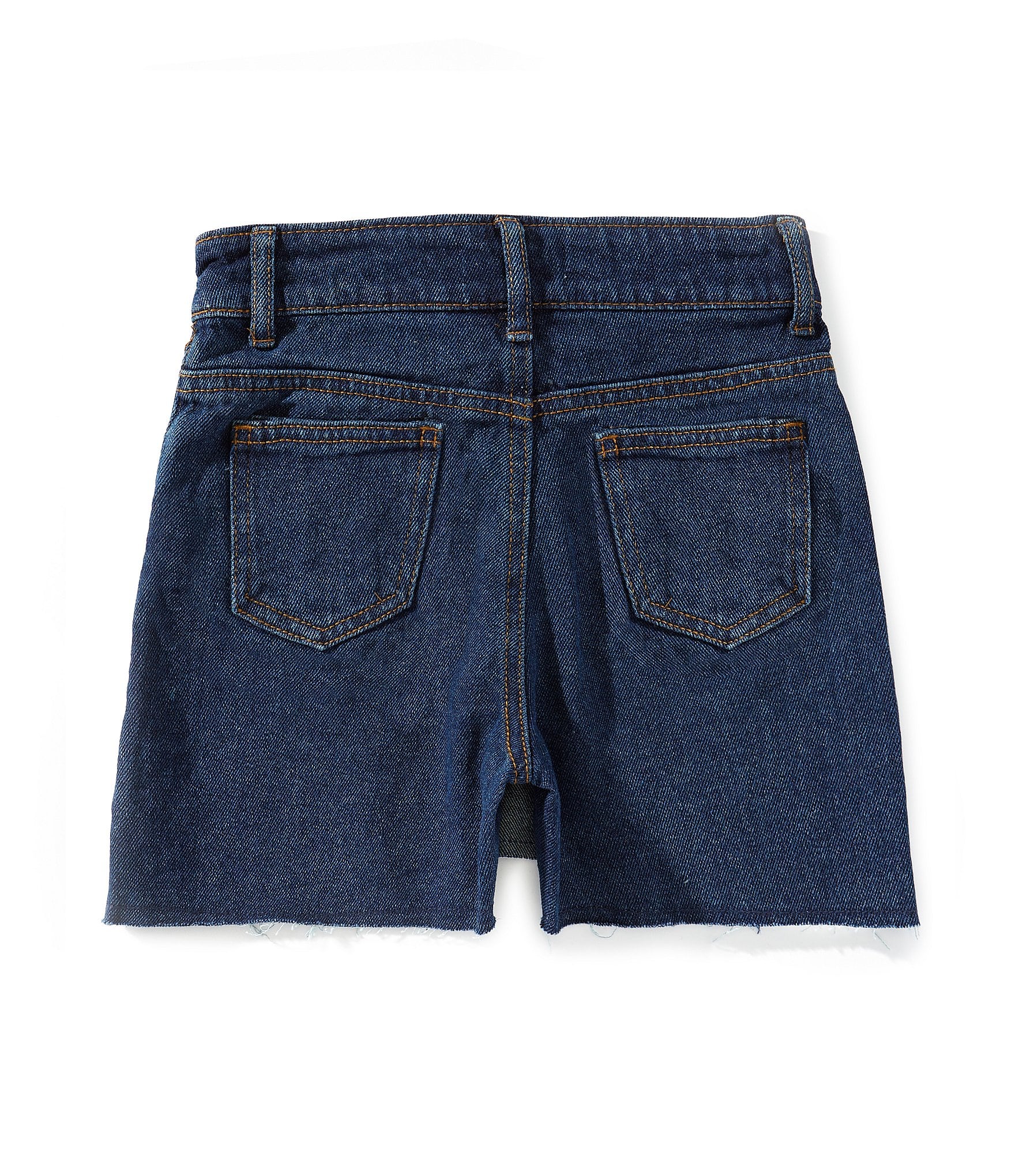 GB Little Girls 2T-6X Asymmetrical Denim Mini Skort