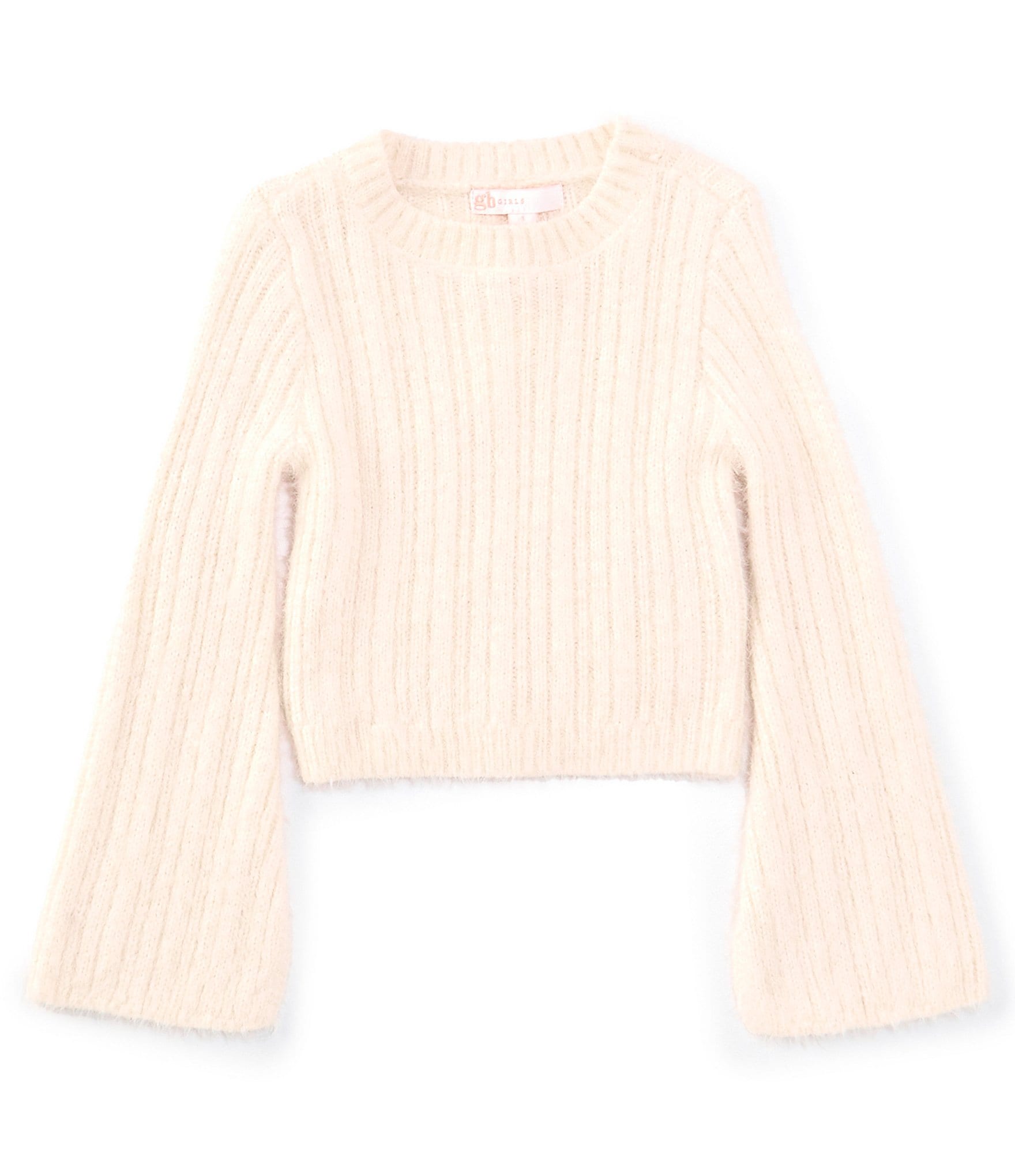 GB Little Girls 2T-6X Long Sleeve Ribbed Sweater