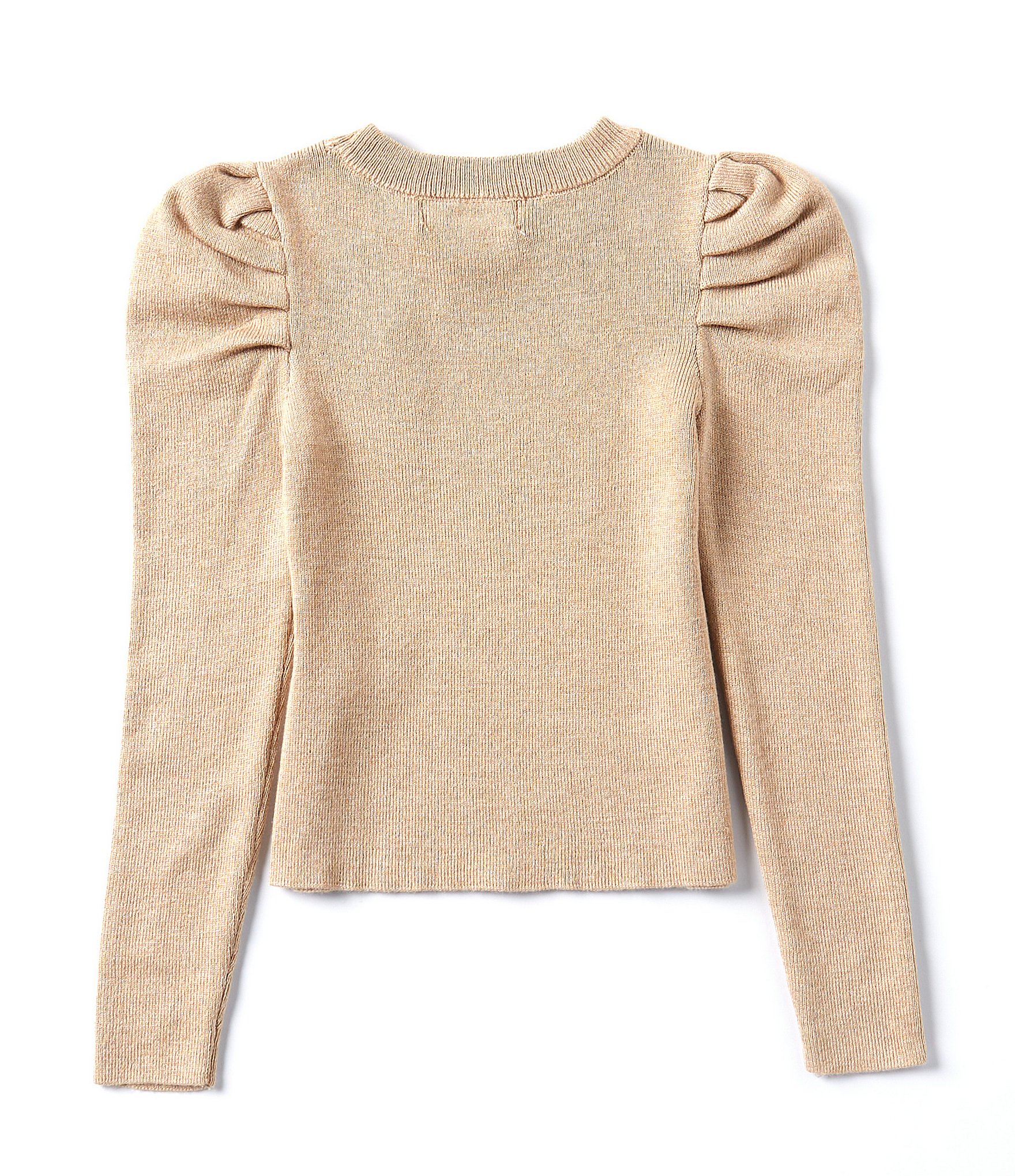 GB Little Girls 2T-6X Long Sleeve Rouched Sweater