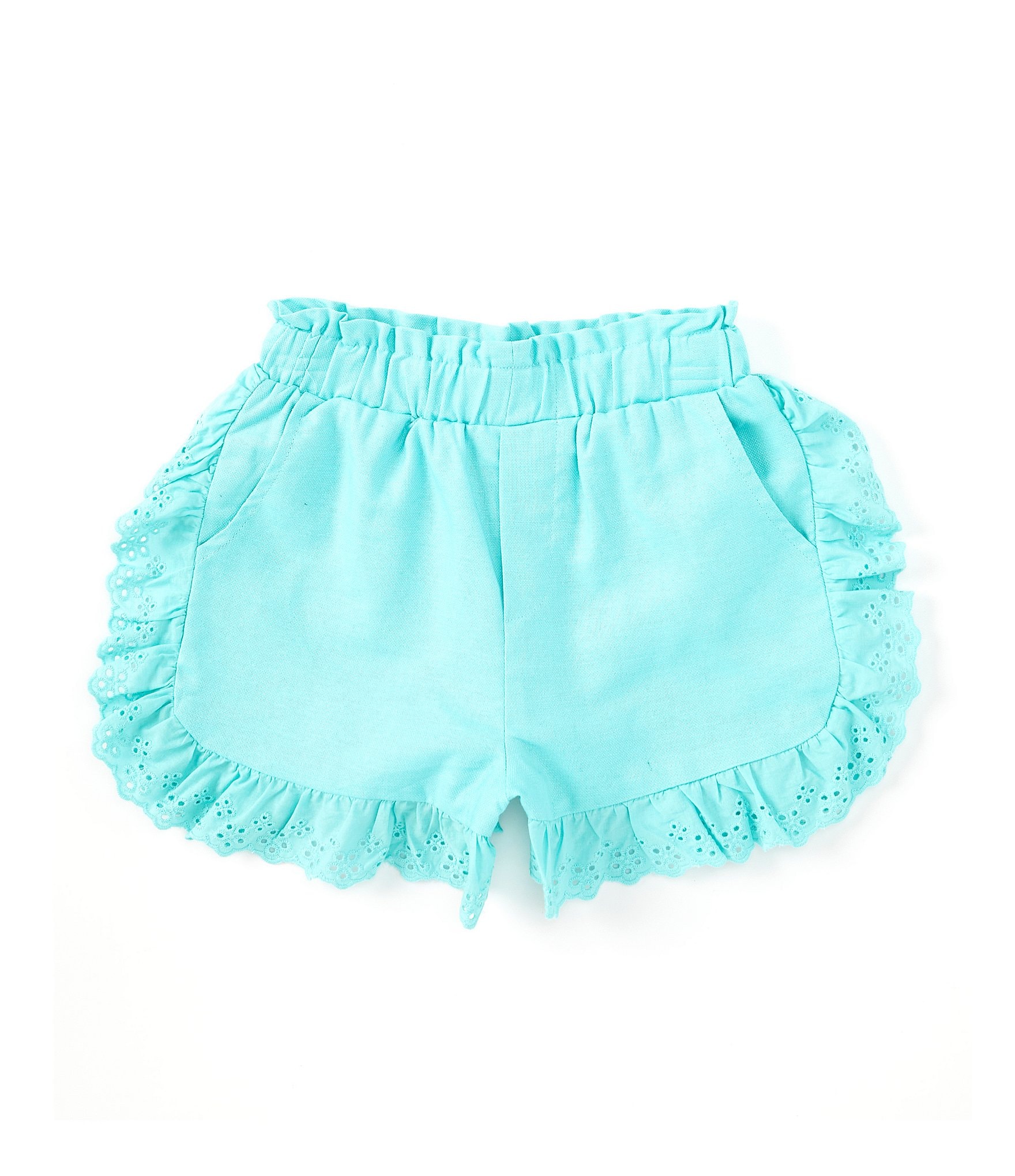 GB Little Girls 2T-6X Mid Rise Eyelet Short