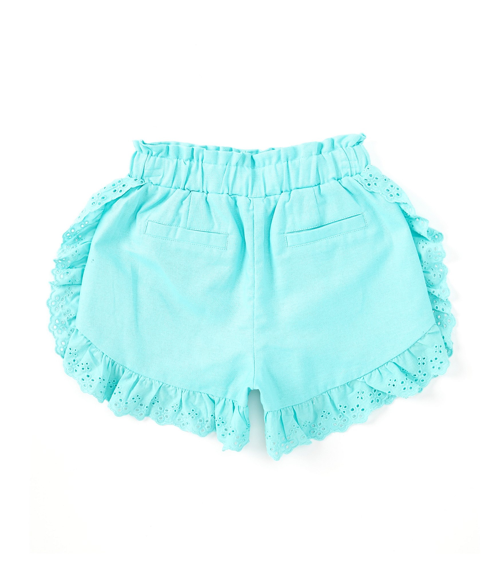 GB Little Girls 2T-6X Mid Rise Eyelet Short