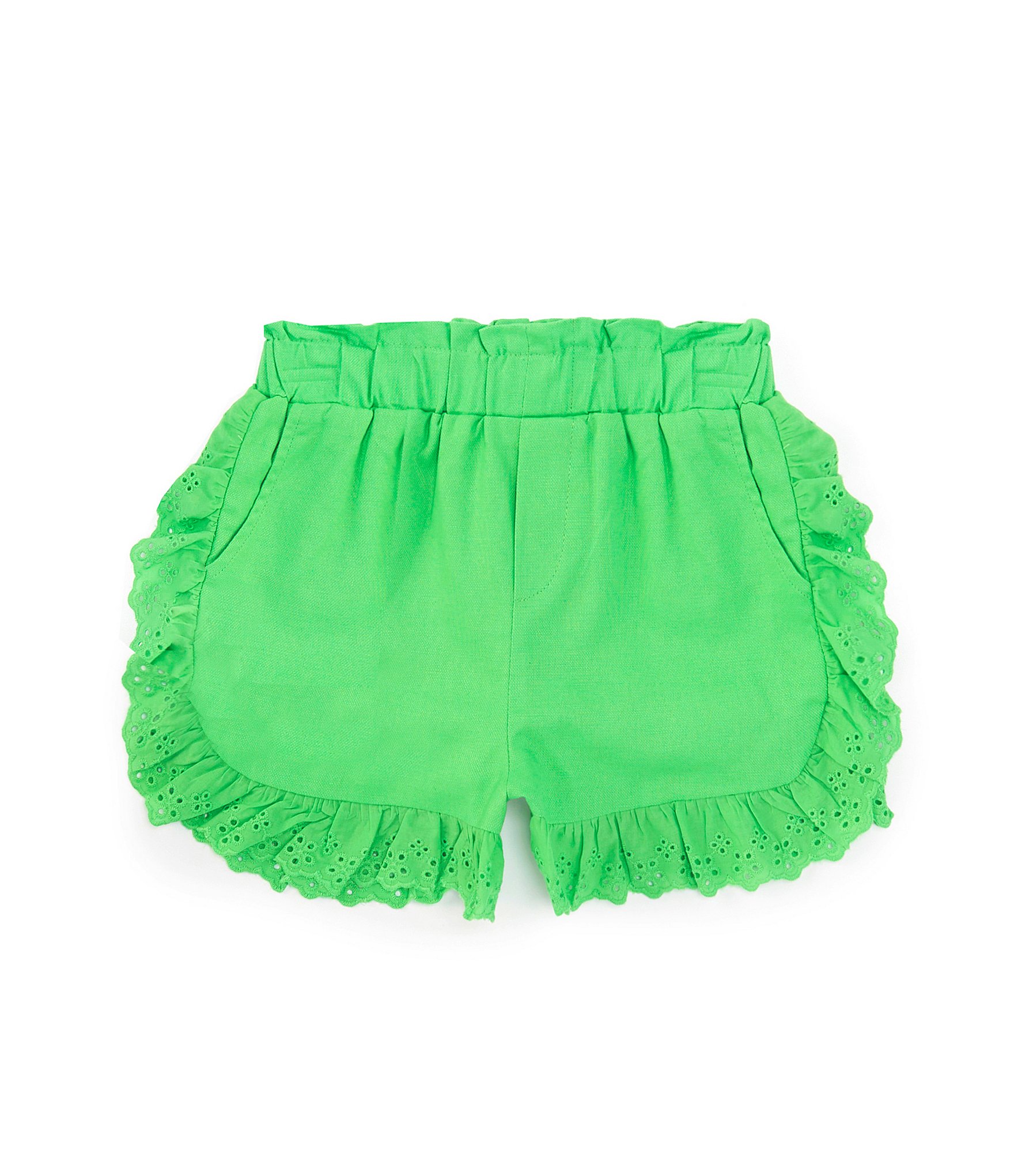 GB Little Girls 2T-6X Mid Rise Eyelet Short