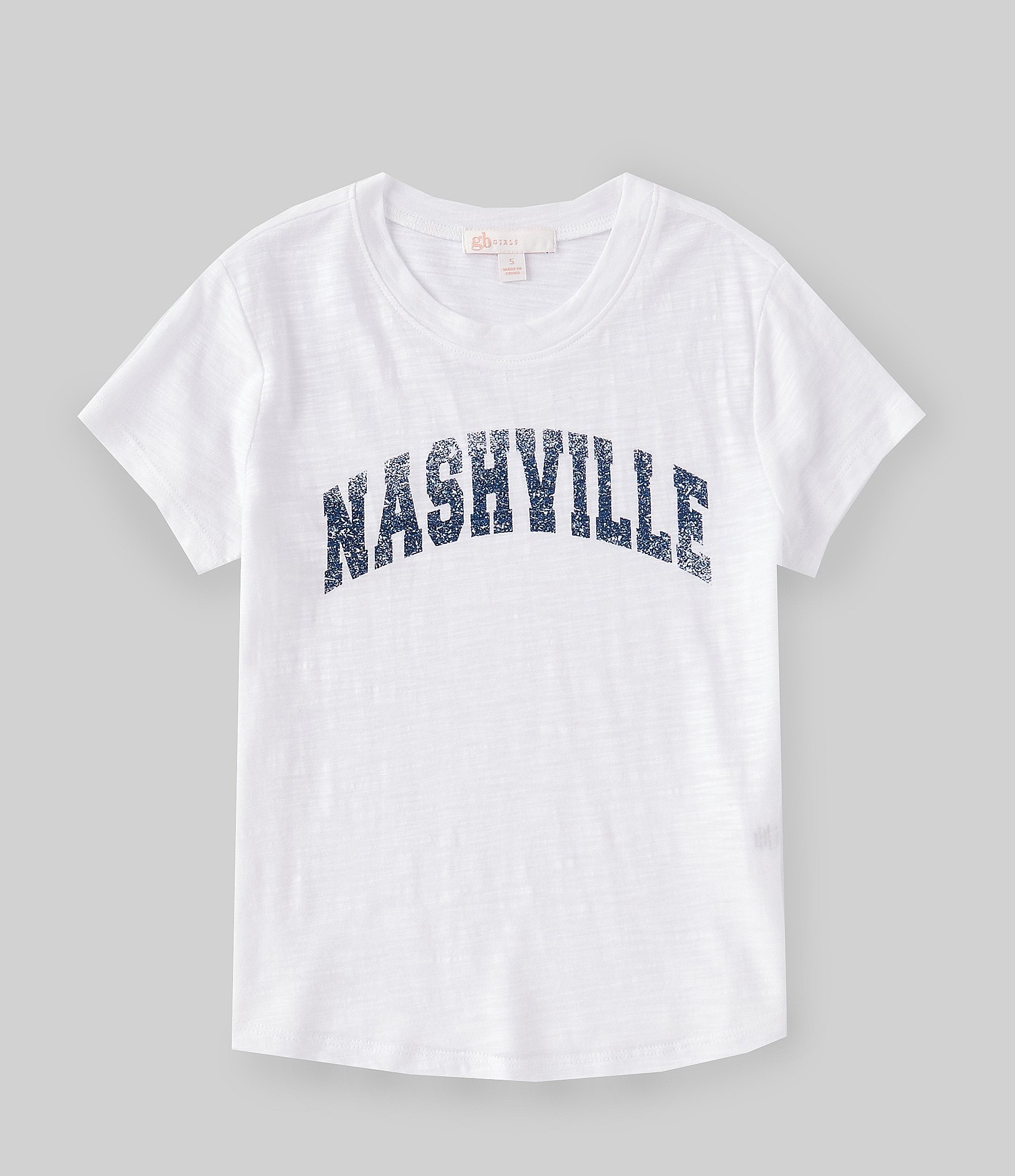GB Little Girls 2T 6X Nashville Screen Print Tie Front Tee Dillard s gb-little-girls-2t-6x-nashville-screen-print-tie-front-tee-dillard-s