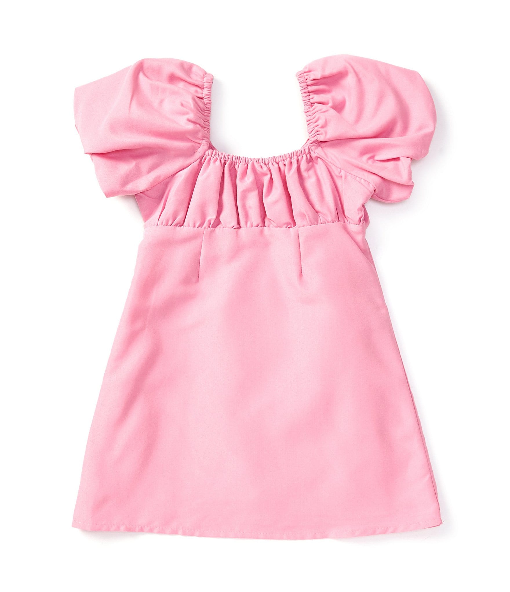 GB Little Girls 2T-6X Puff-Sleeve Empire Waist Dress