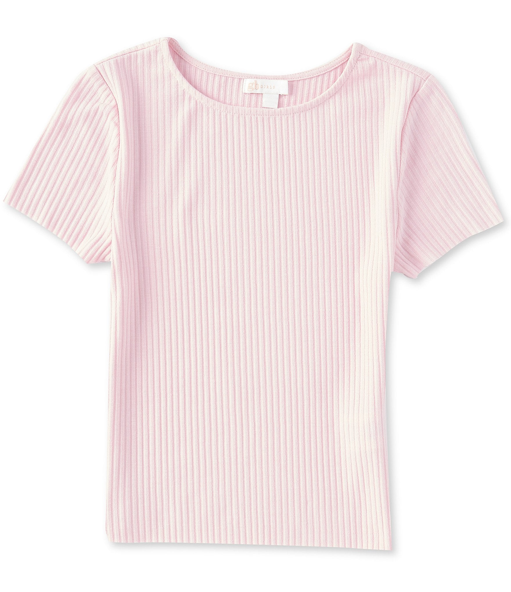 GB Little Girl's 2T-6X Short Sleeve Rib Knit Top