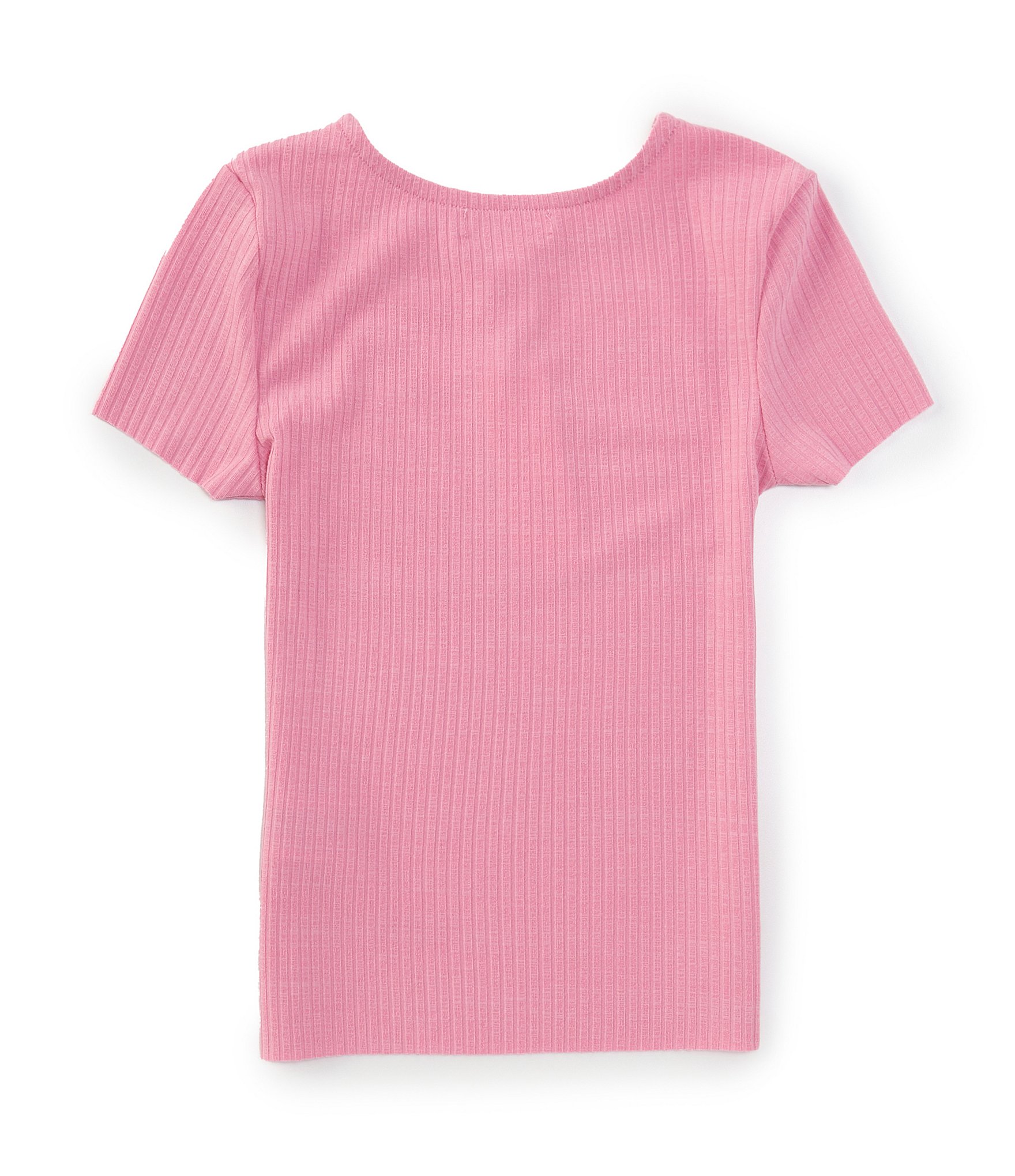 GB Little Girls 2T-6X Short Sleeve Rib Knit Top