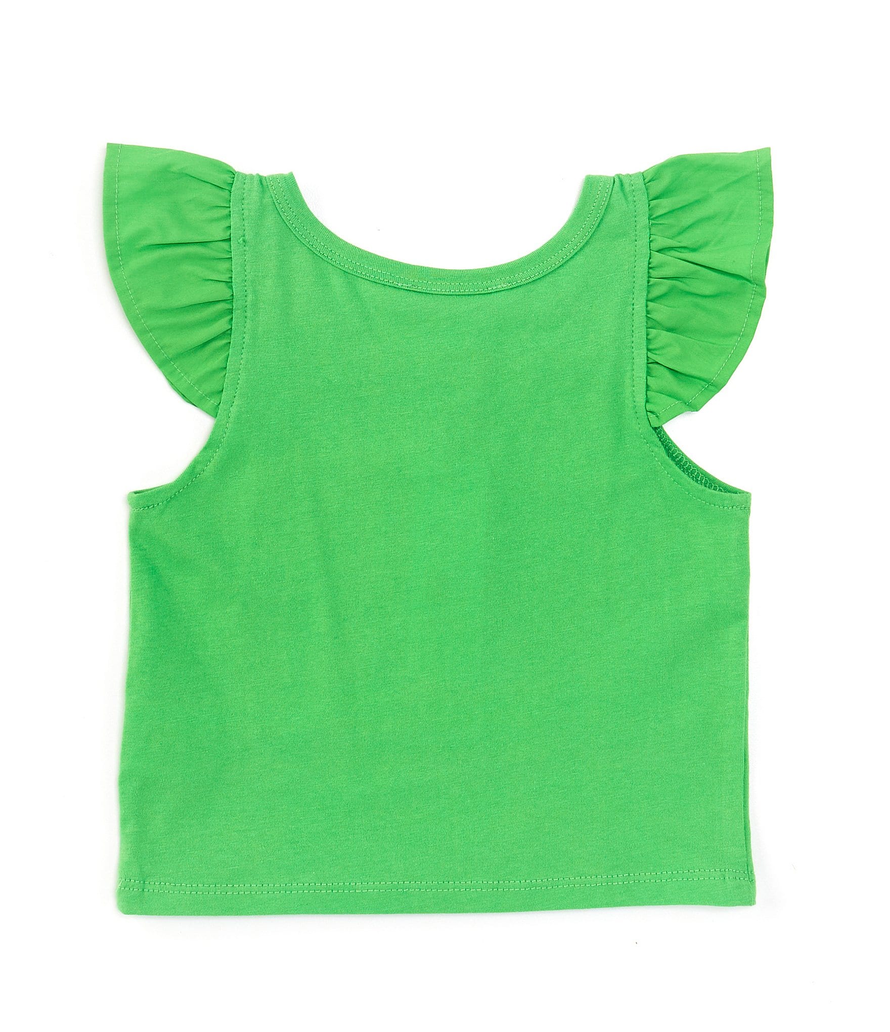 GB Little Girls 2T-6X Sleeveless Flutter Sleeve Tank