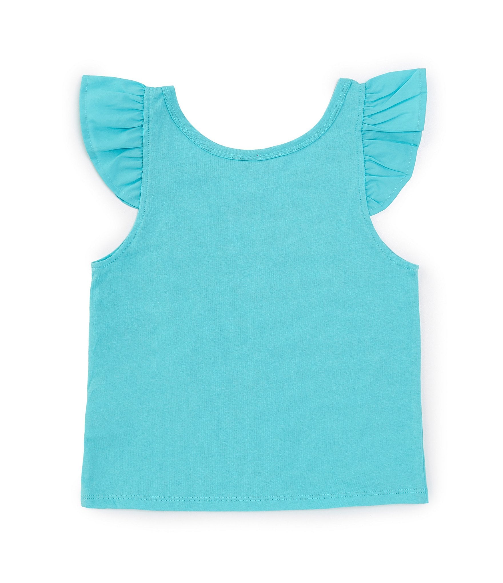 GB Little Girls 2T-6X Sleeveless Flutter Sleeve Tank