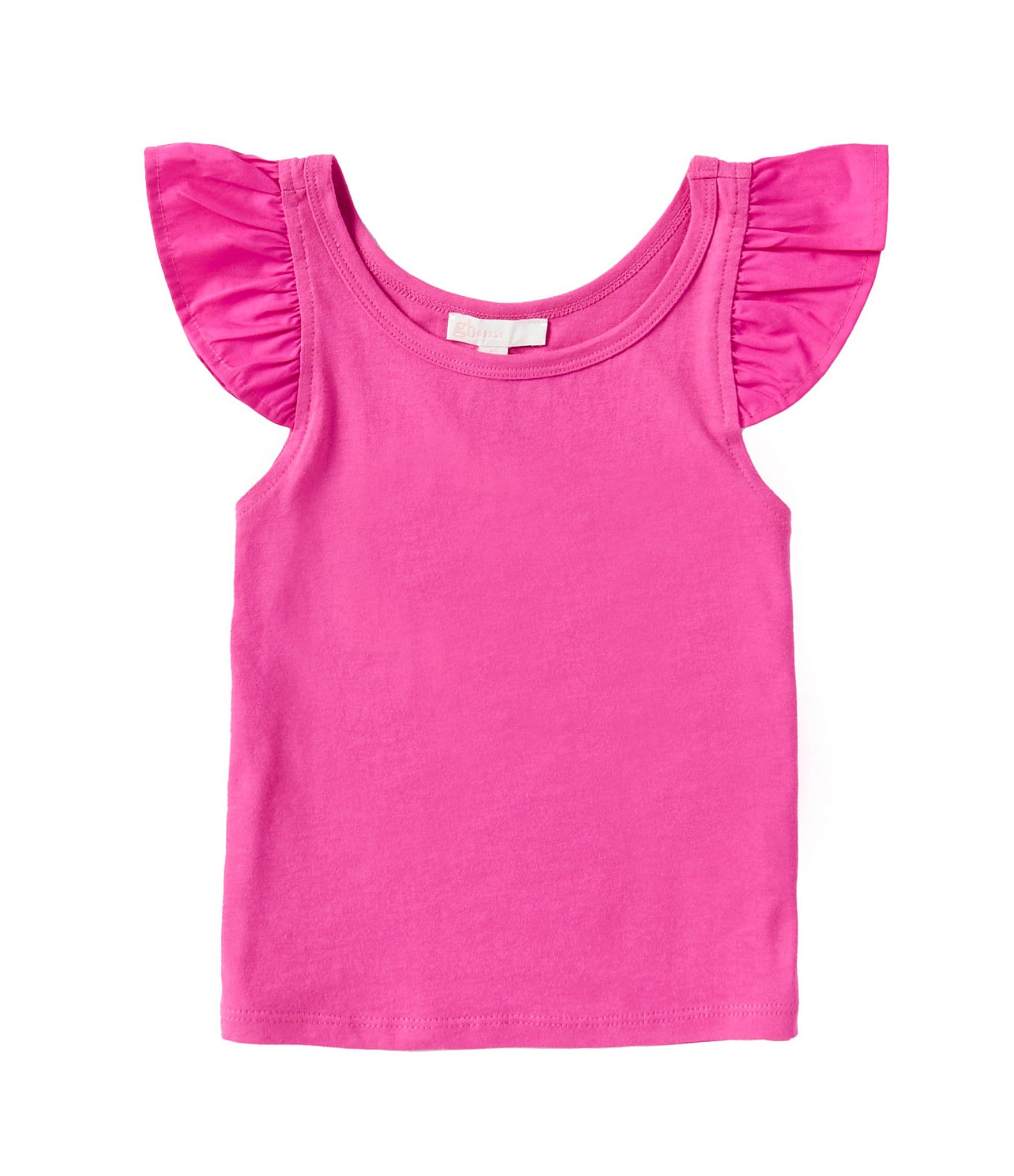 GB Little Girls 2T-6X Sleeveless Flutter Sleeve Tank