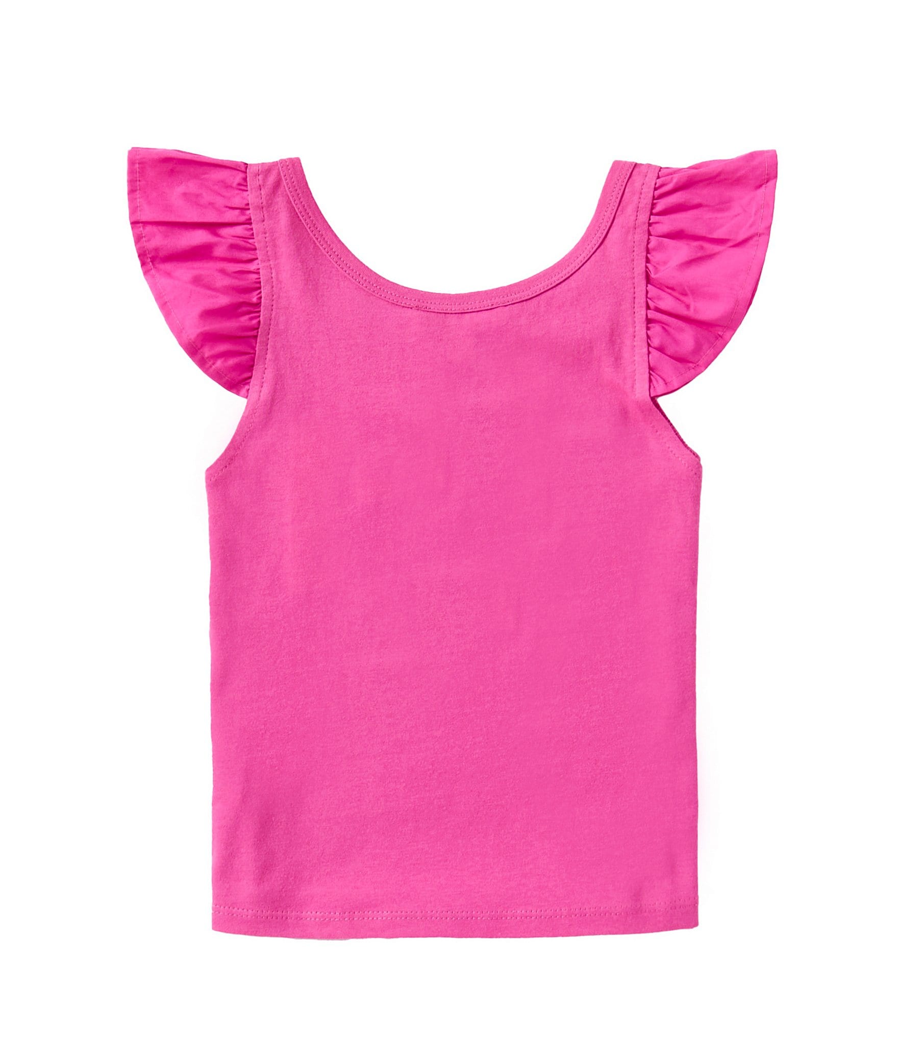 GB Little Girls 2T-6X Sleeveless Flutter Sleeve Tank