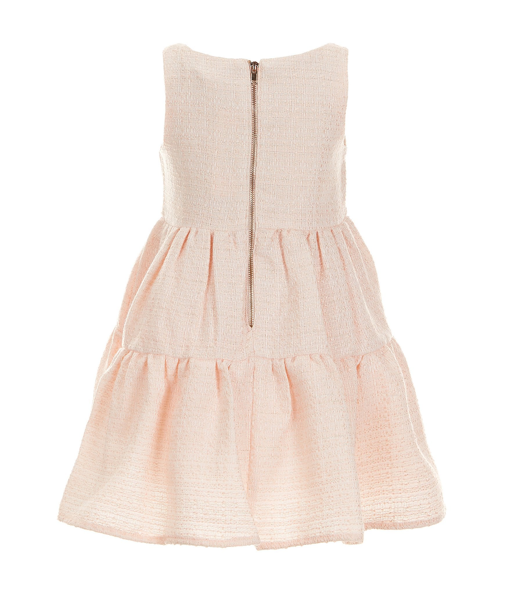 GB Little Girl's 2T-6X Tiered Tweed Dress