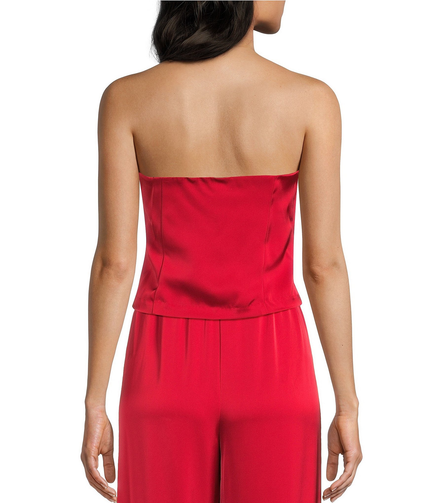GB Neck Scarf Strapless Cropped Tube Top