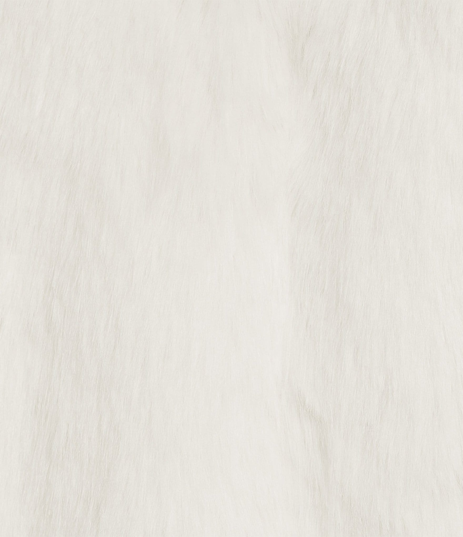 GB Notch Collar Solid Faux Fur Coat