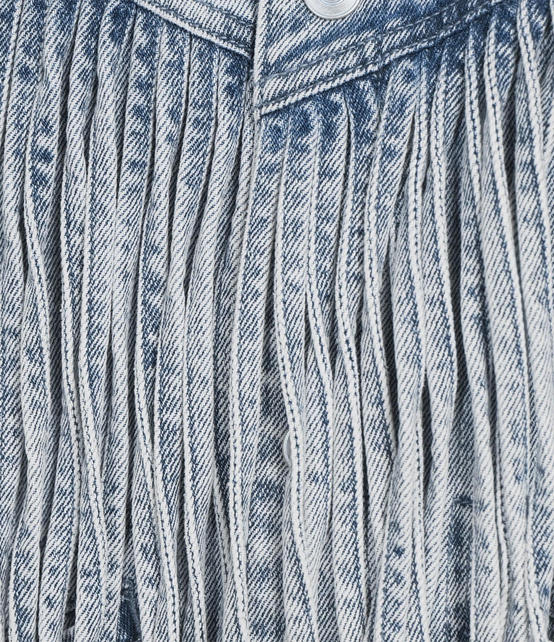 GB Oversized Fringe Denim Jacket