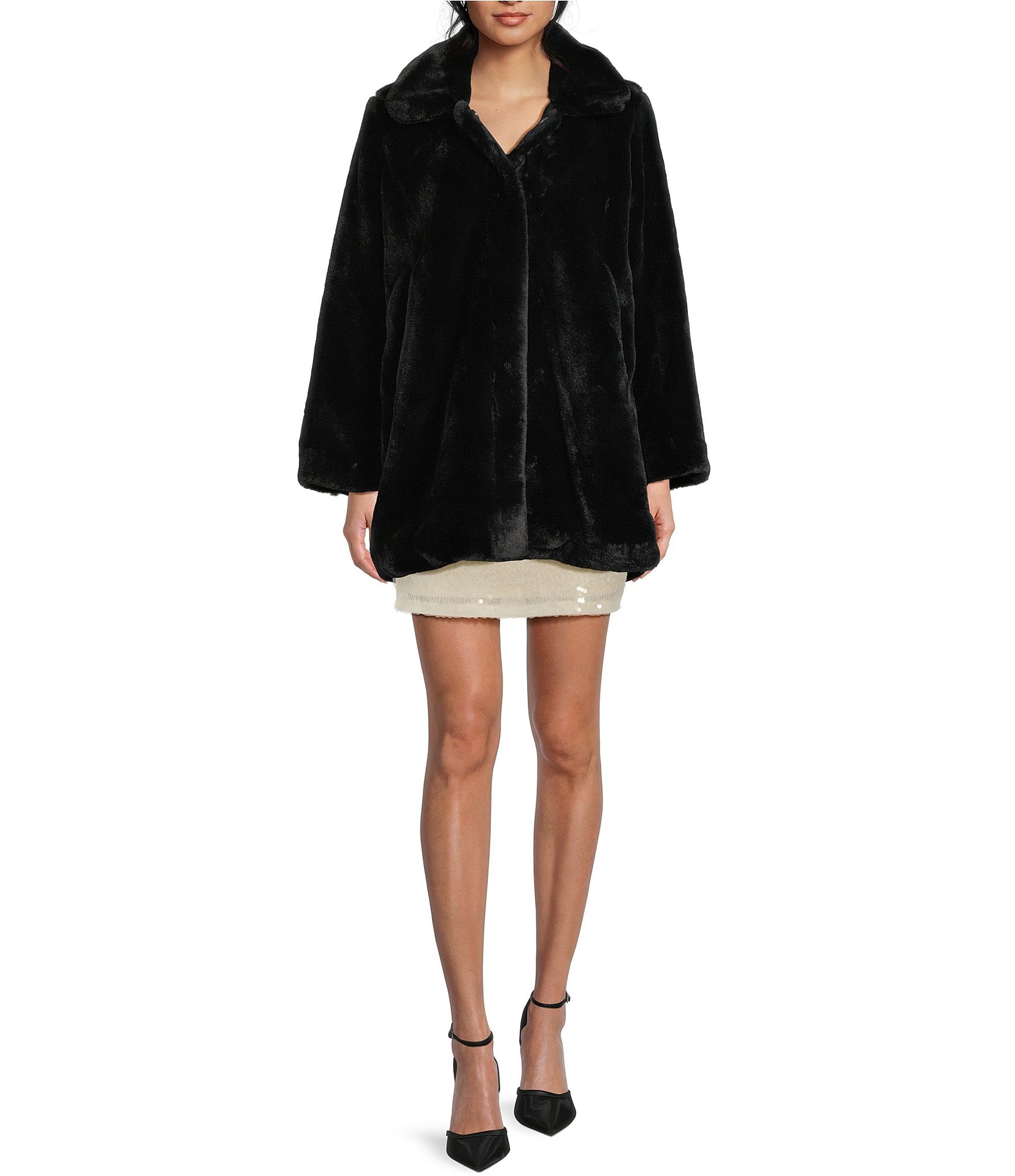 GB Oversized Faux Fur Coat