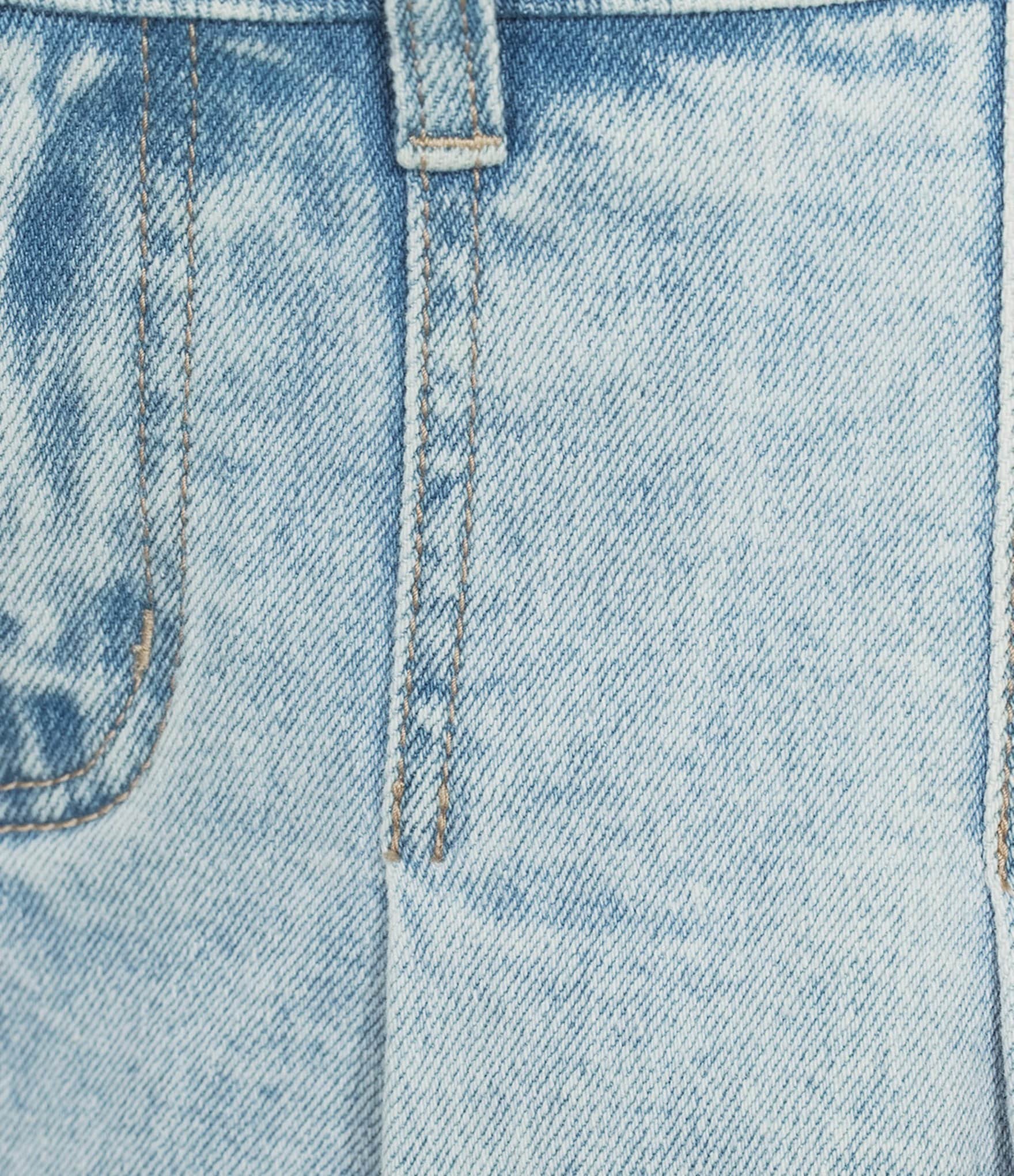 GB Pleated Denim Micro Mini Skort