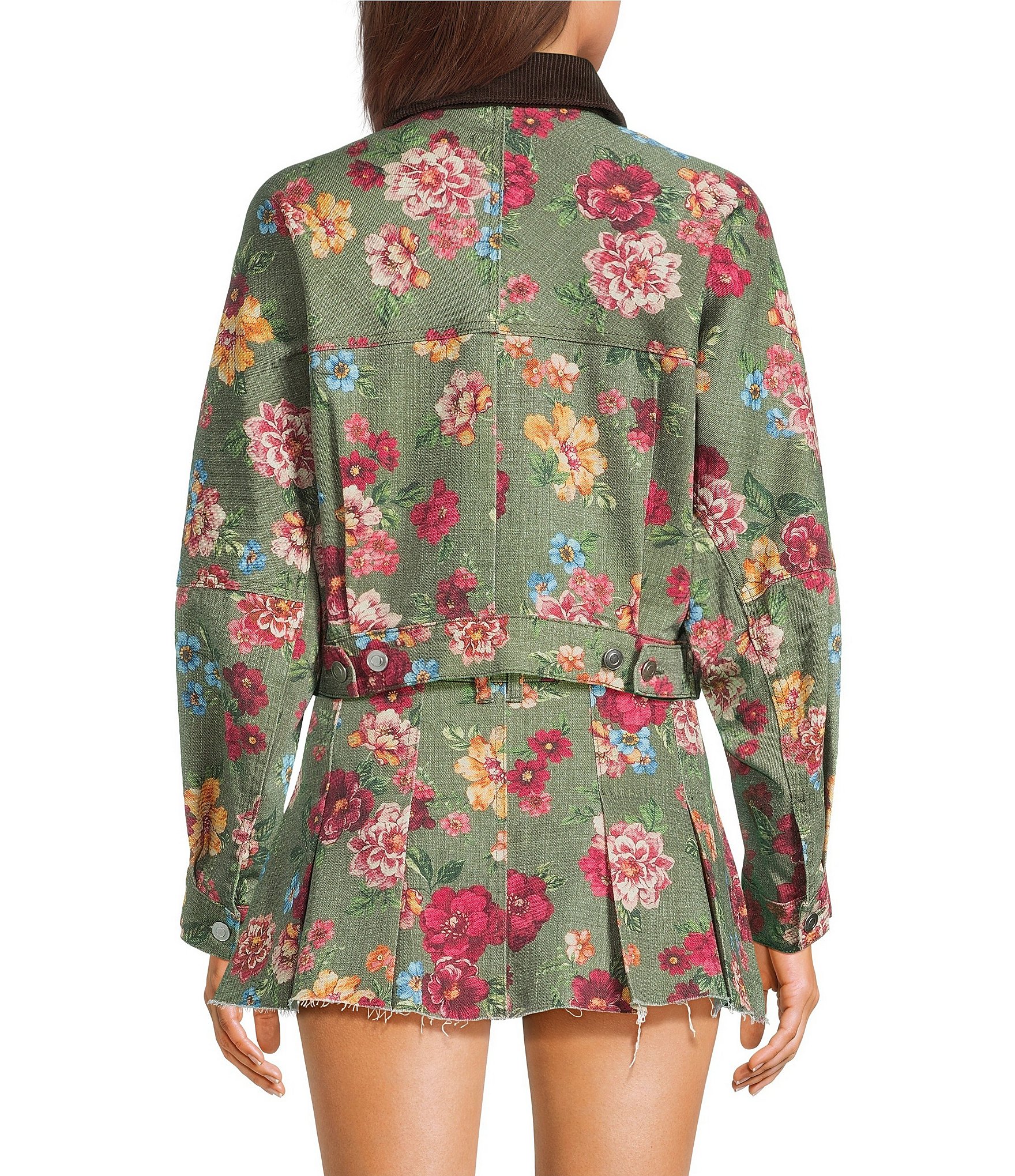 GB Printed Denim Coordinating Jacket