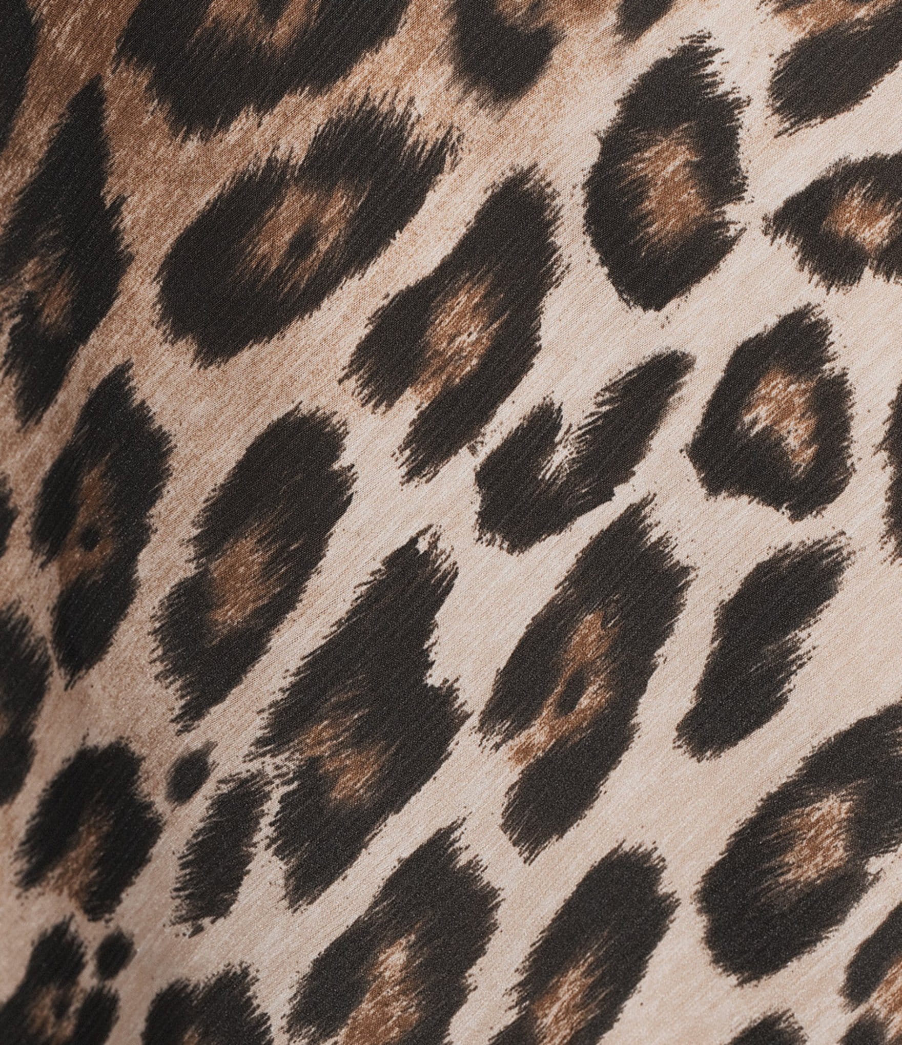 GB Printed Satin Leopard Coordinating Mini Skirt